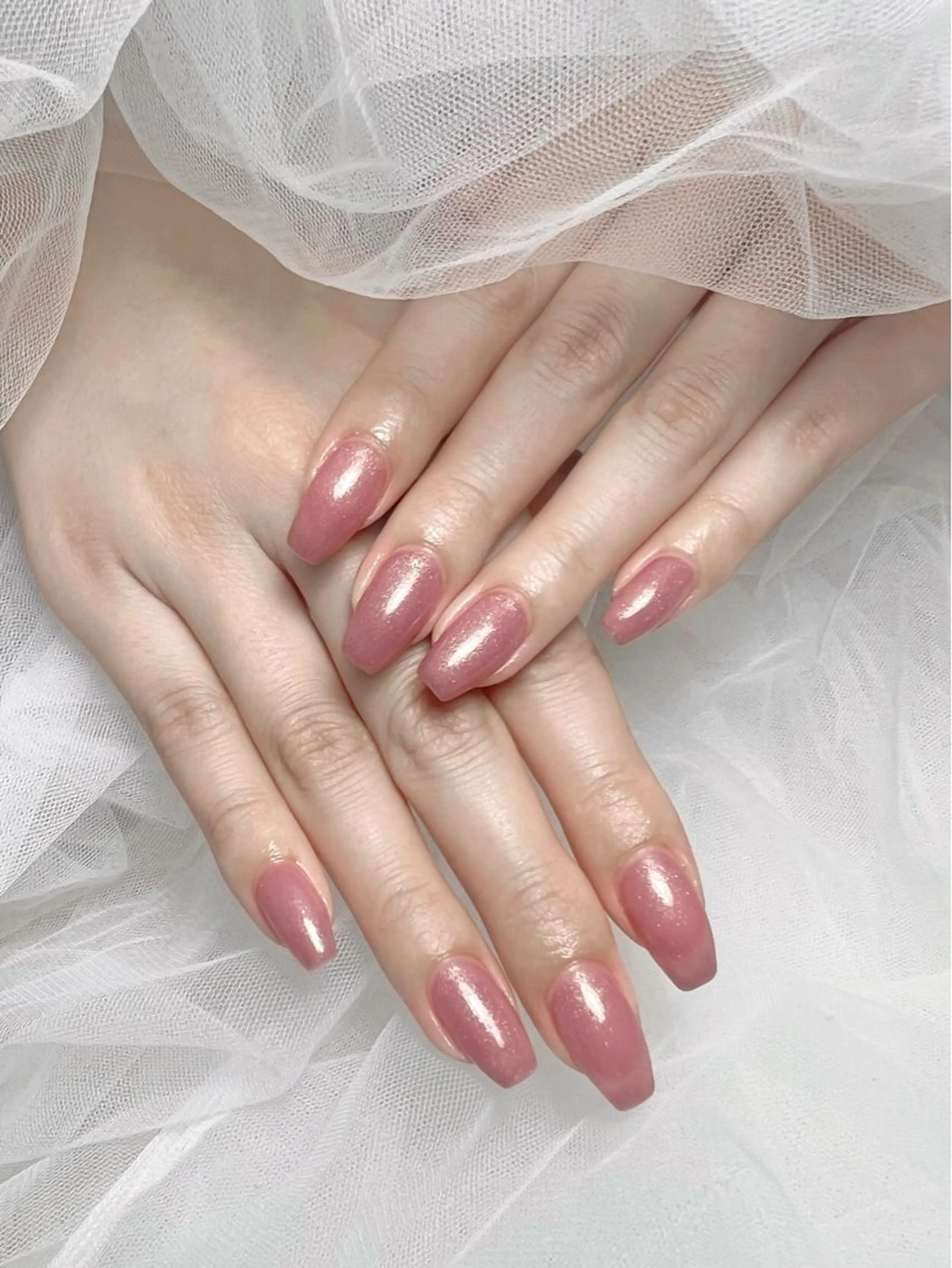 【オフなし】10本チップ長さ出し+ワンカラーorラメグラの写真