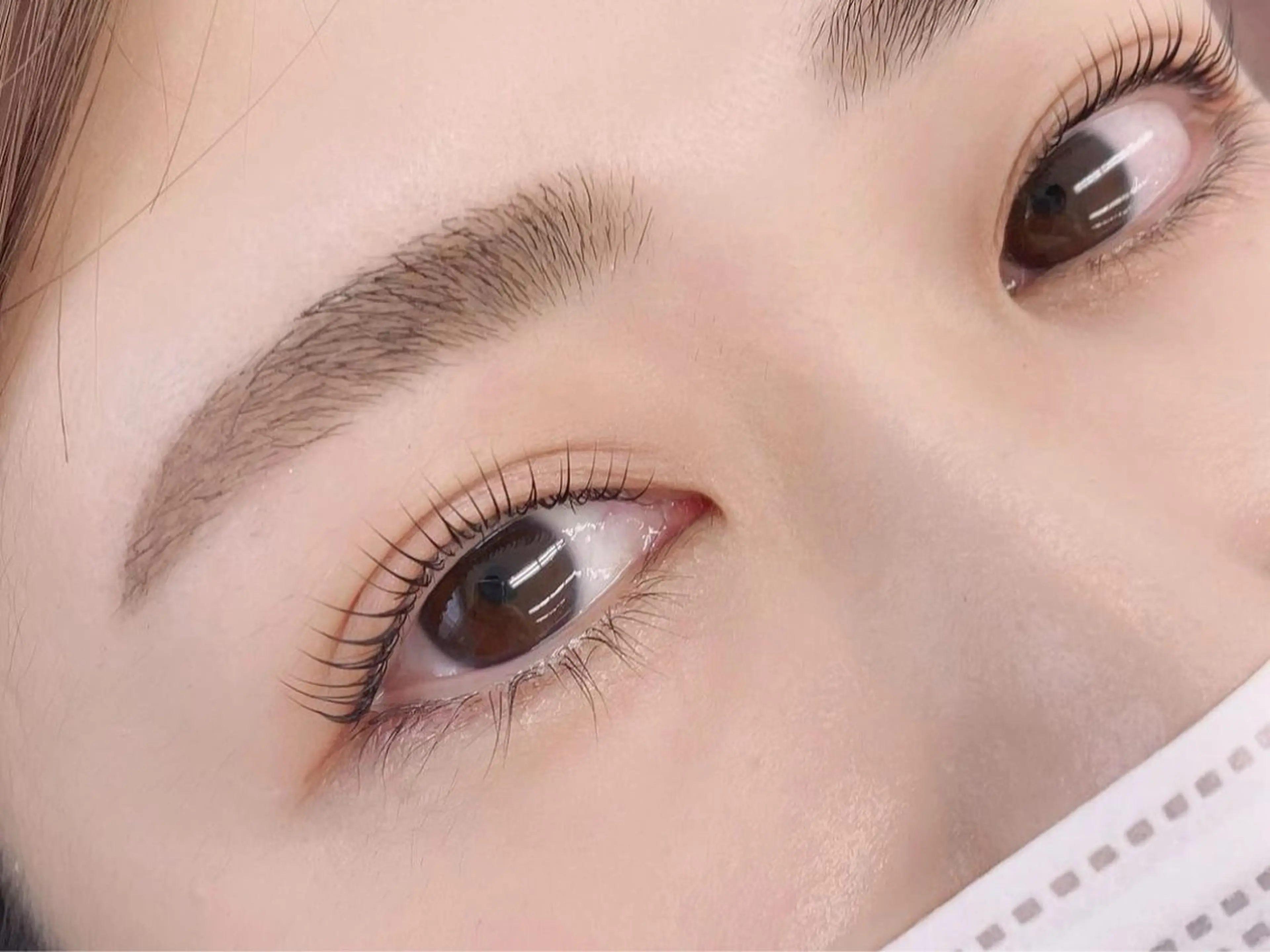 マツエク・マツパ パリジェンヌラッシュリフト 一重×まつ毛パーマ マツパ アイズモア 八王子のマツエク・マツパデザイン