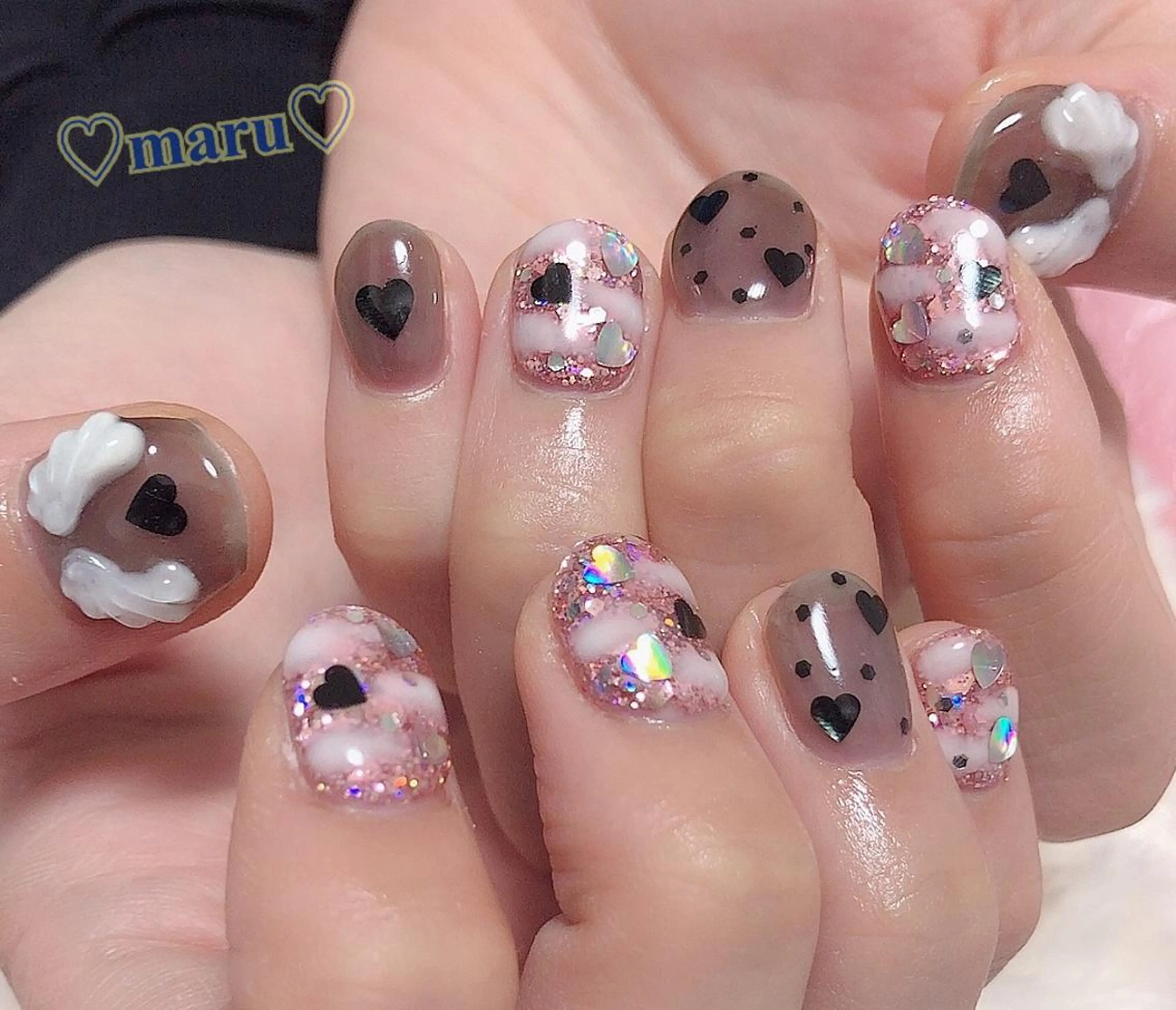 ネイル ハンドネイル フットネイル まるみ ♡のネイルデザイン