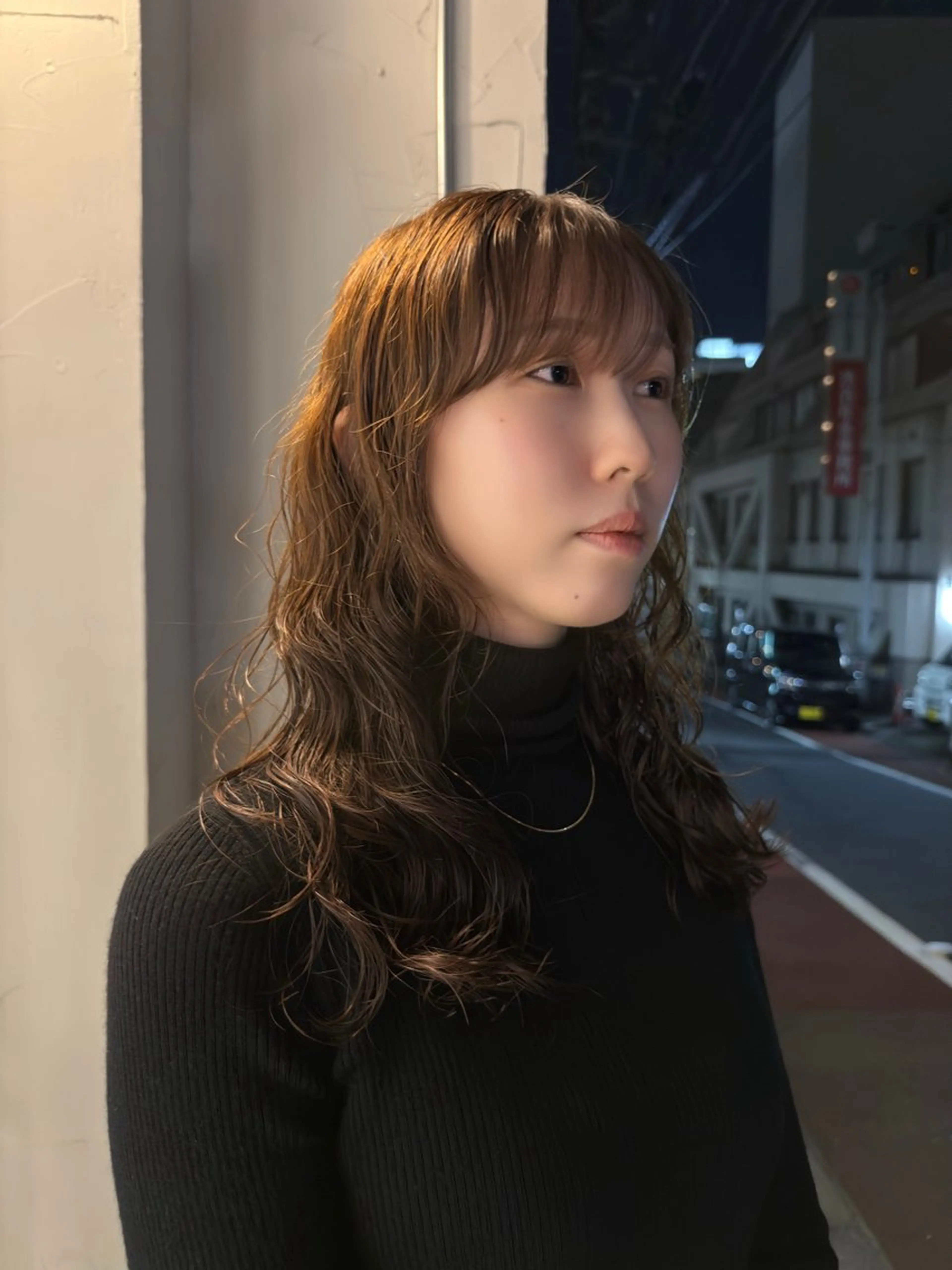 ミディアム パーマ パーマ/ボブ /レイヤー チヒロのヘアスタイル