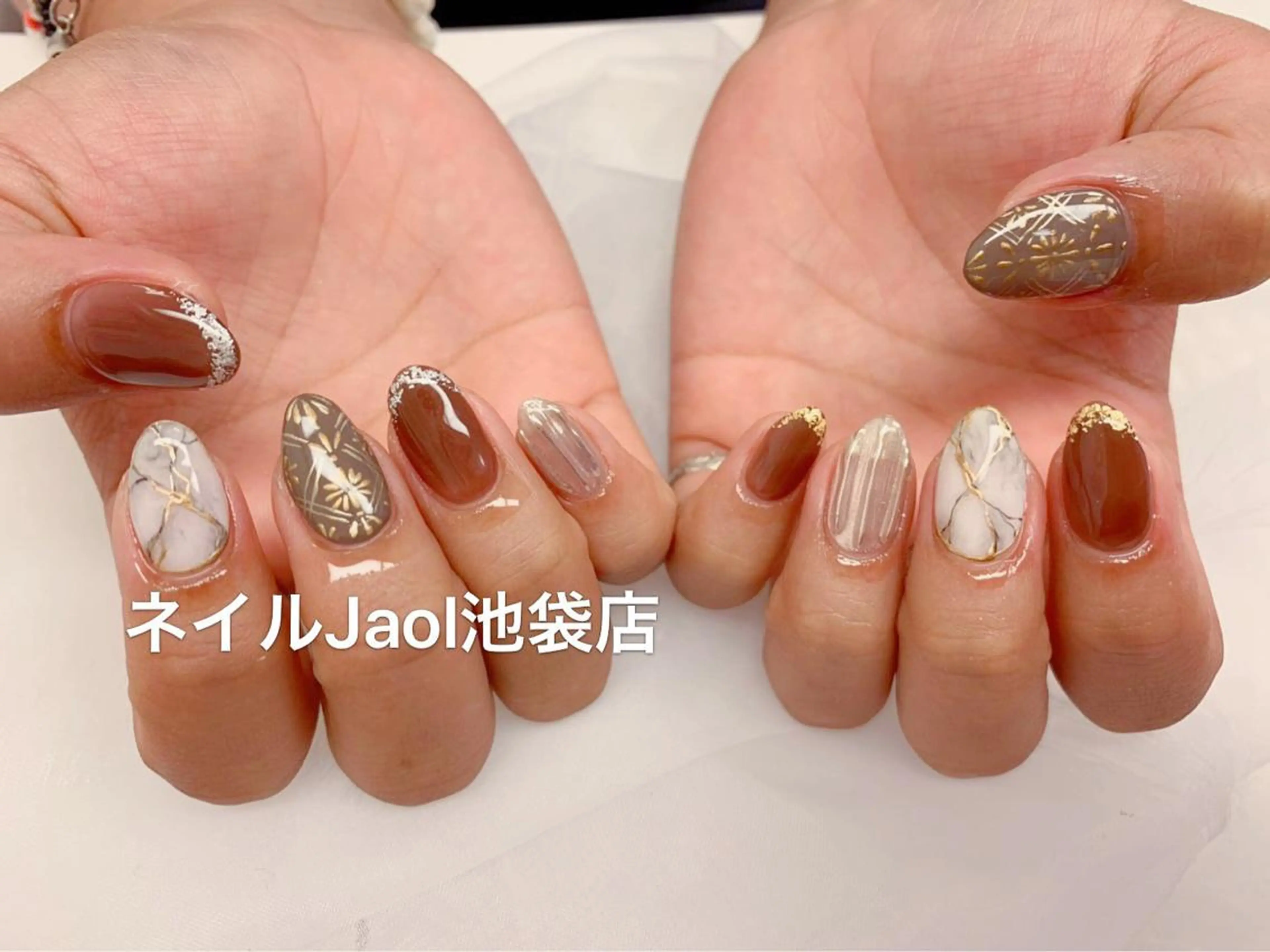ミディアム ハンドネイル nail jaol池袋店所属・ネイルJaol 池袋のネイルデザイン