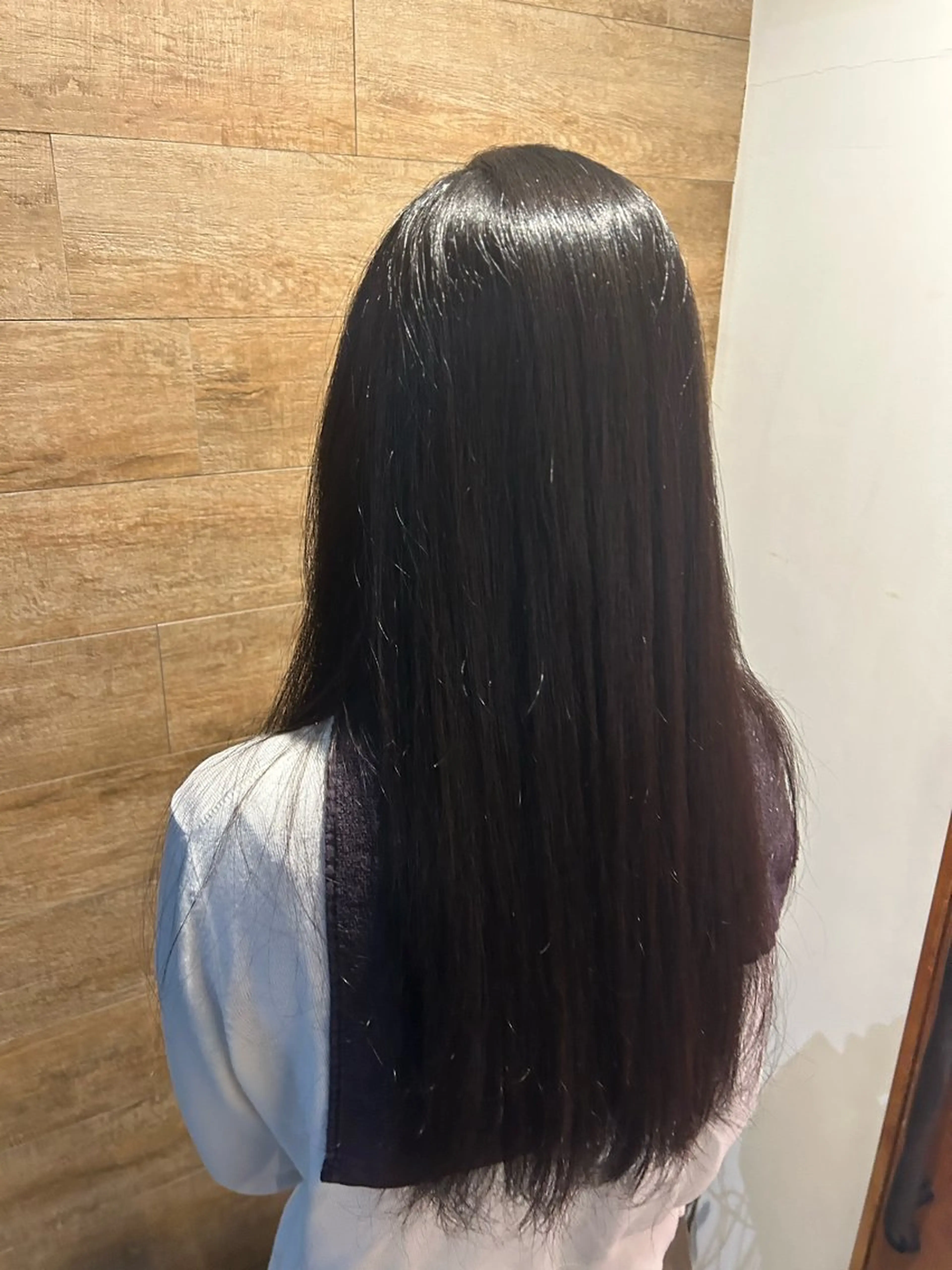 ロング ロング 縮毛矯正 うる艶×韓国hair 【아스카🌸アスカ】のヘアスタイル