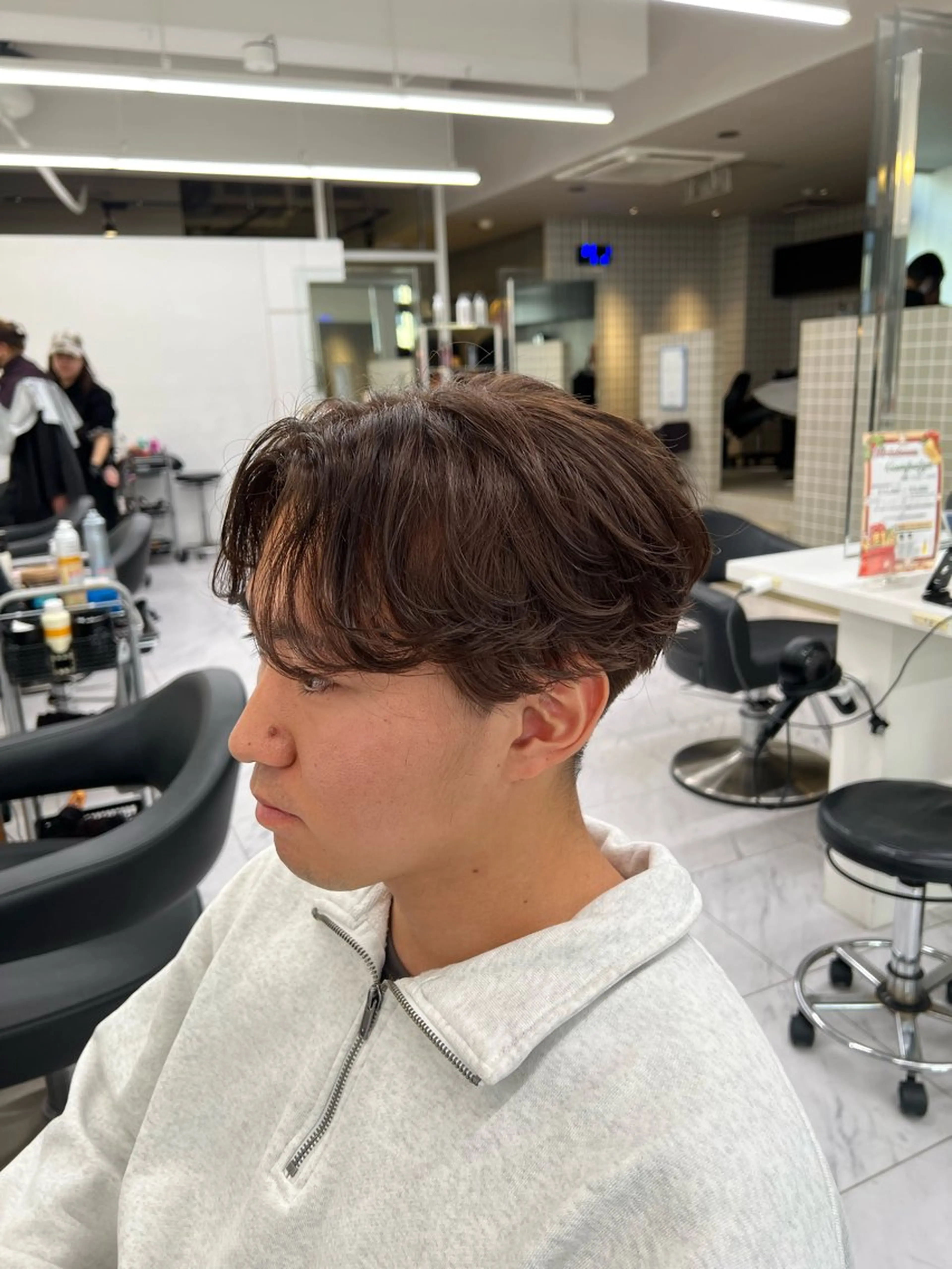 ショート カラー パーマ メンズ カット パーマ 韓国レイヤーカット /REIのヘアスタイル