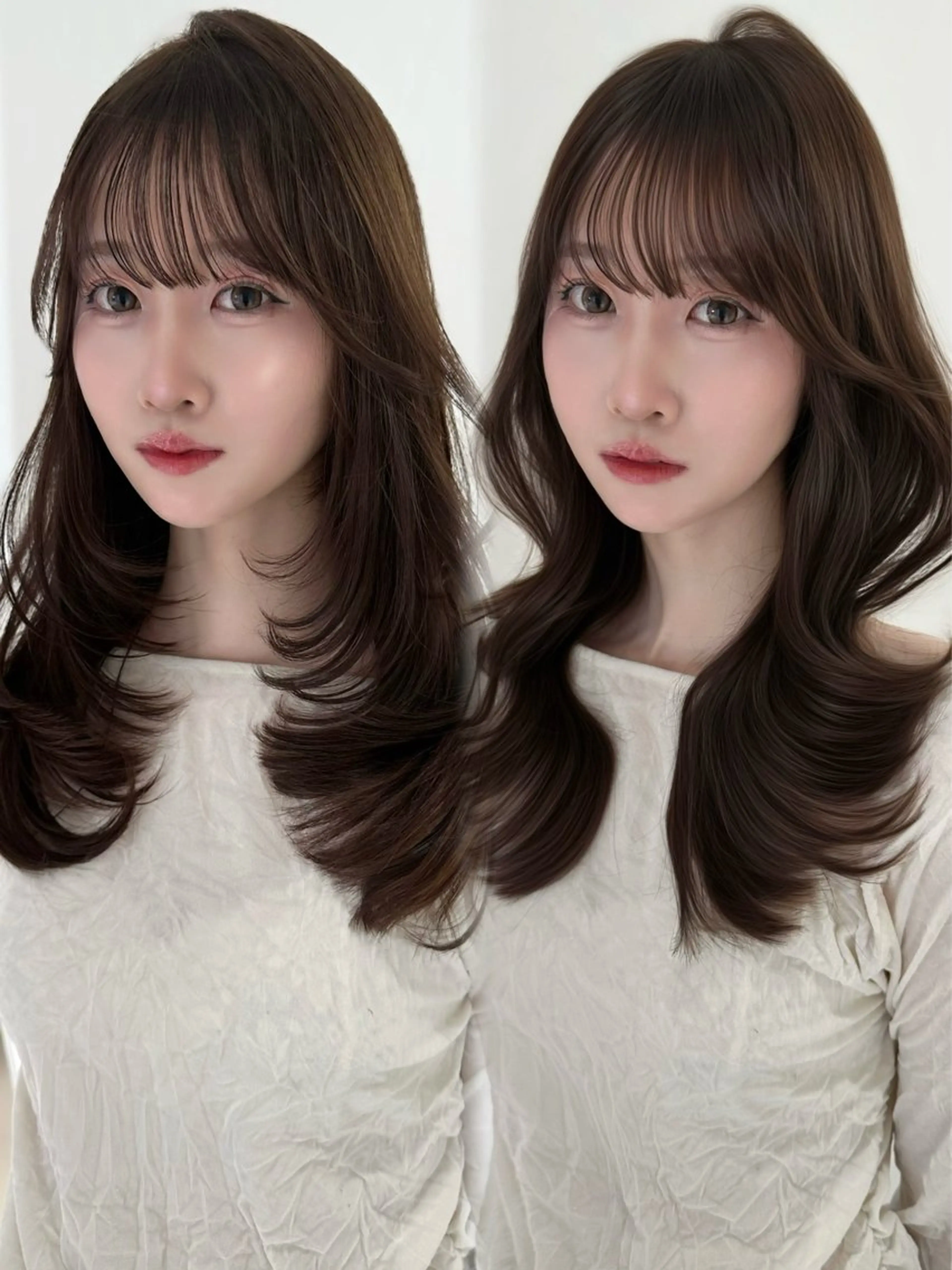 ミディアム カラー 上野/韓国hair 🤍MOEKA🤍のヘアスタイル