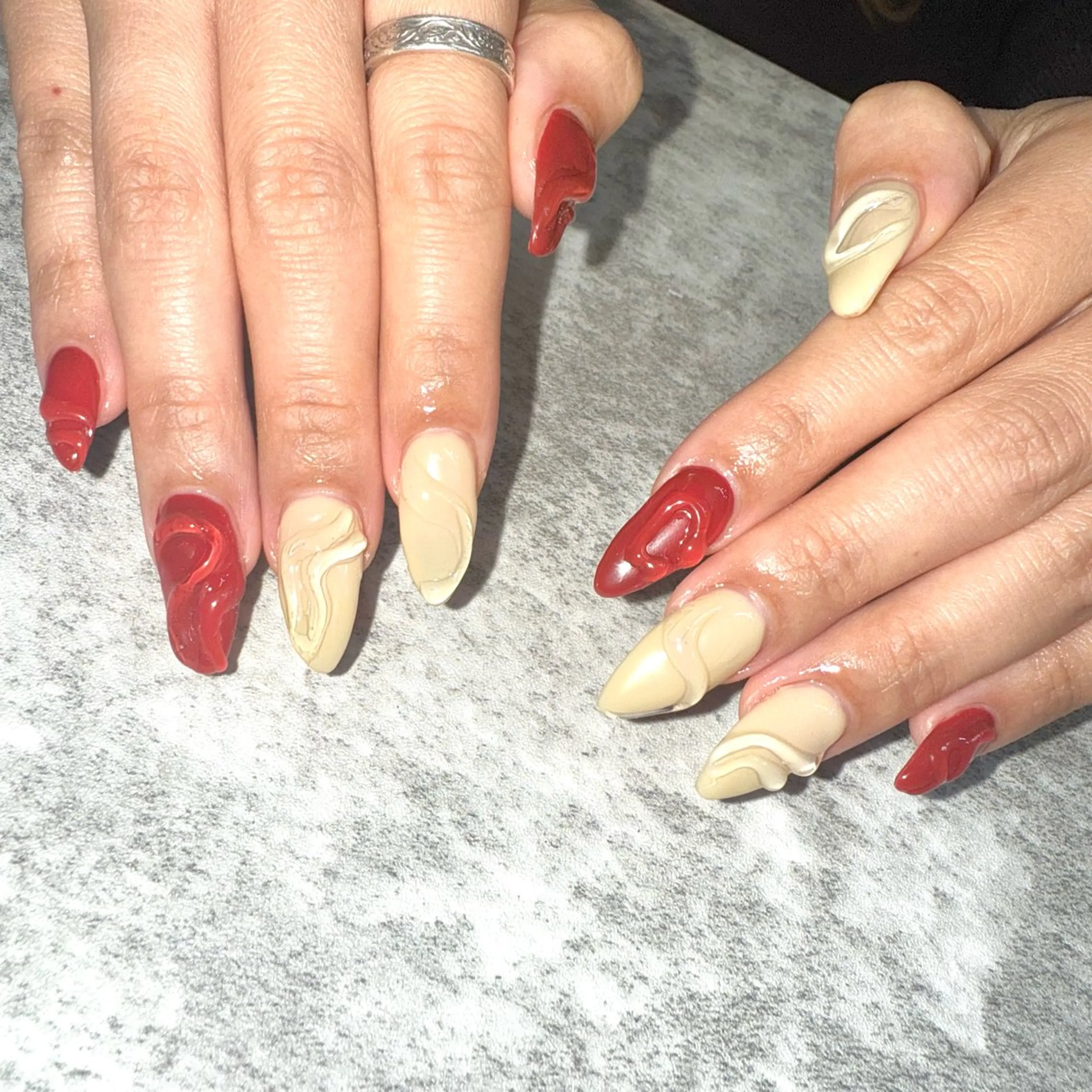 ネイル 冬ネイル クリスマス ハンドネイル ★Rinail... .のネイルデザイン