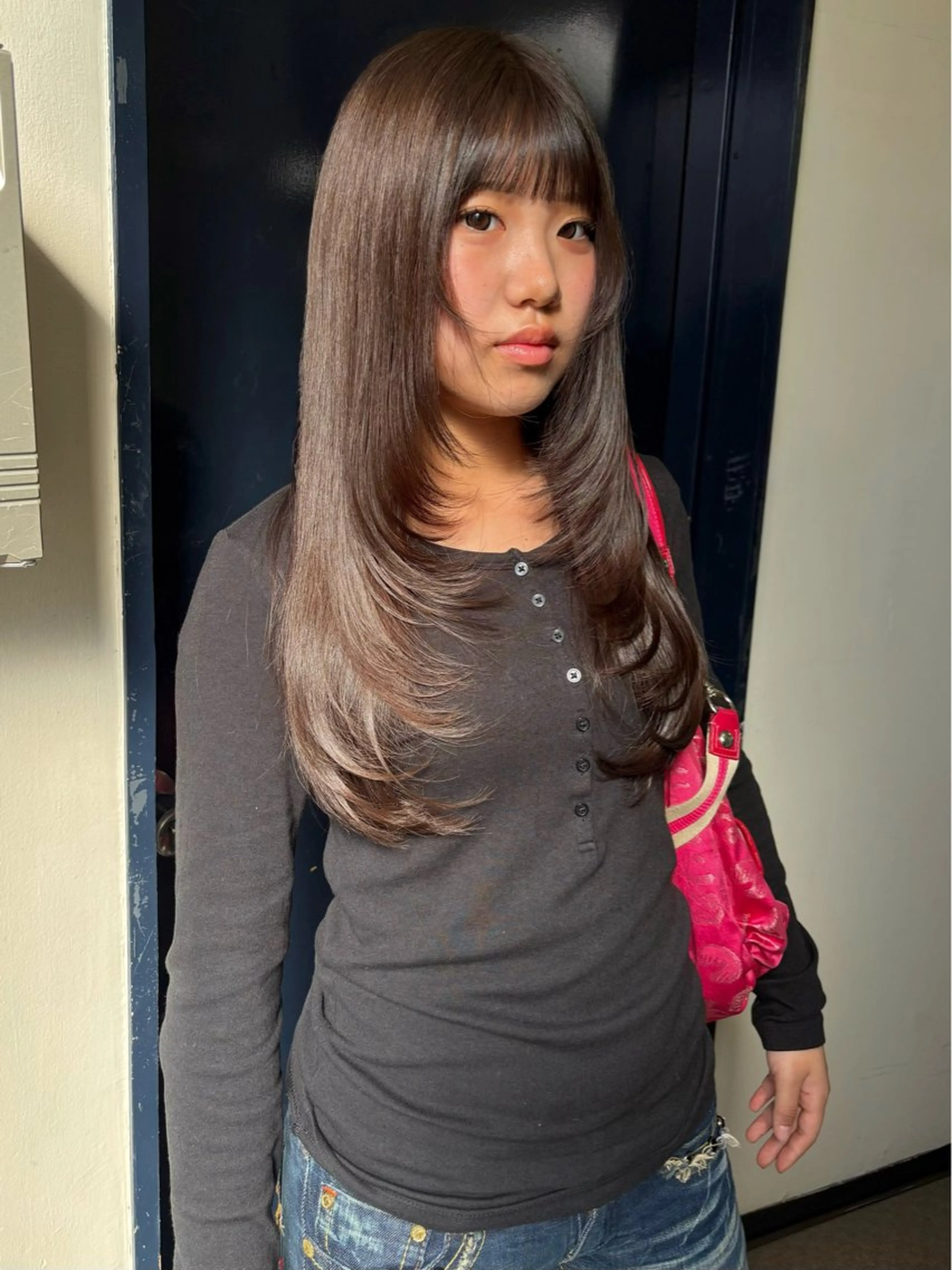 ロング カット ヘアカラー ハイトーン/ネイル カナコ🫧のヘアスタイル