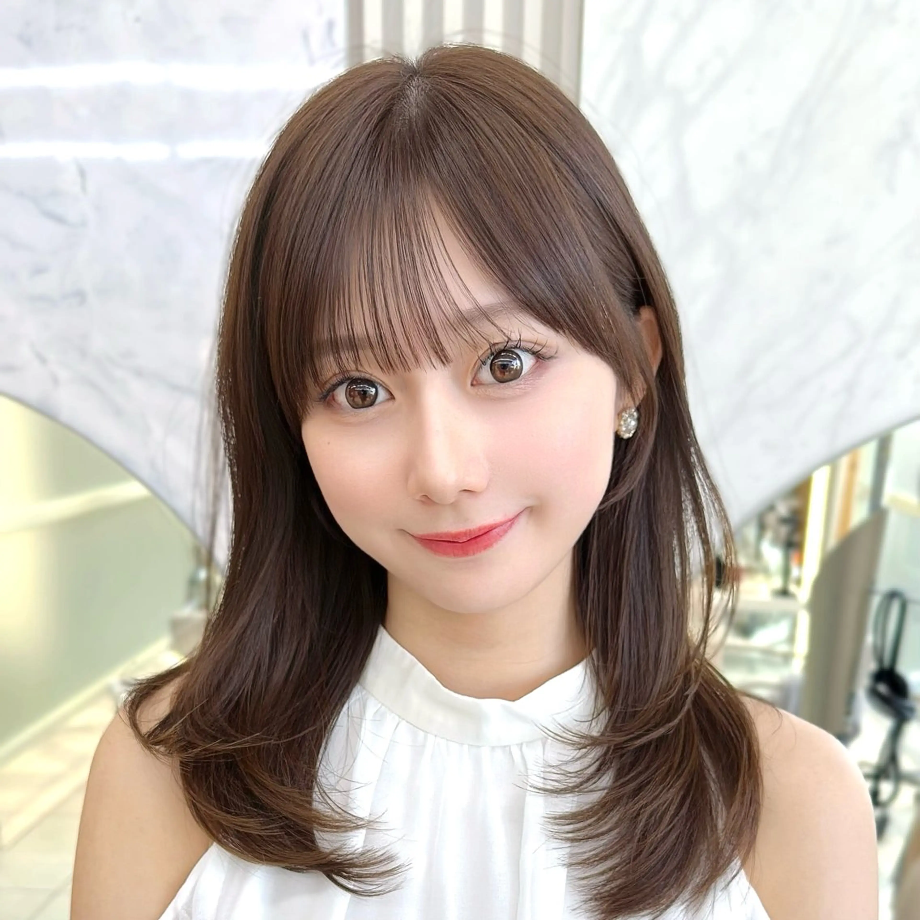 ミディアム カット ヘアカラー トリートメント 市原 大翼のヘアスタイル