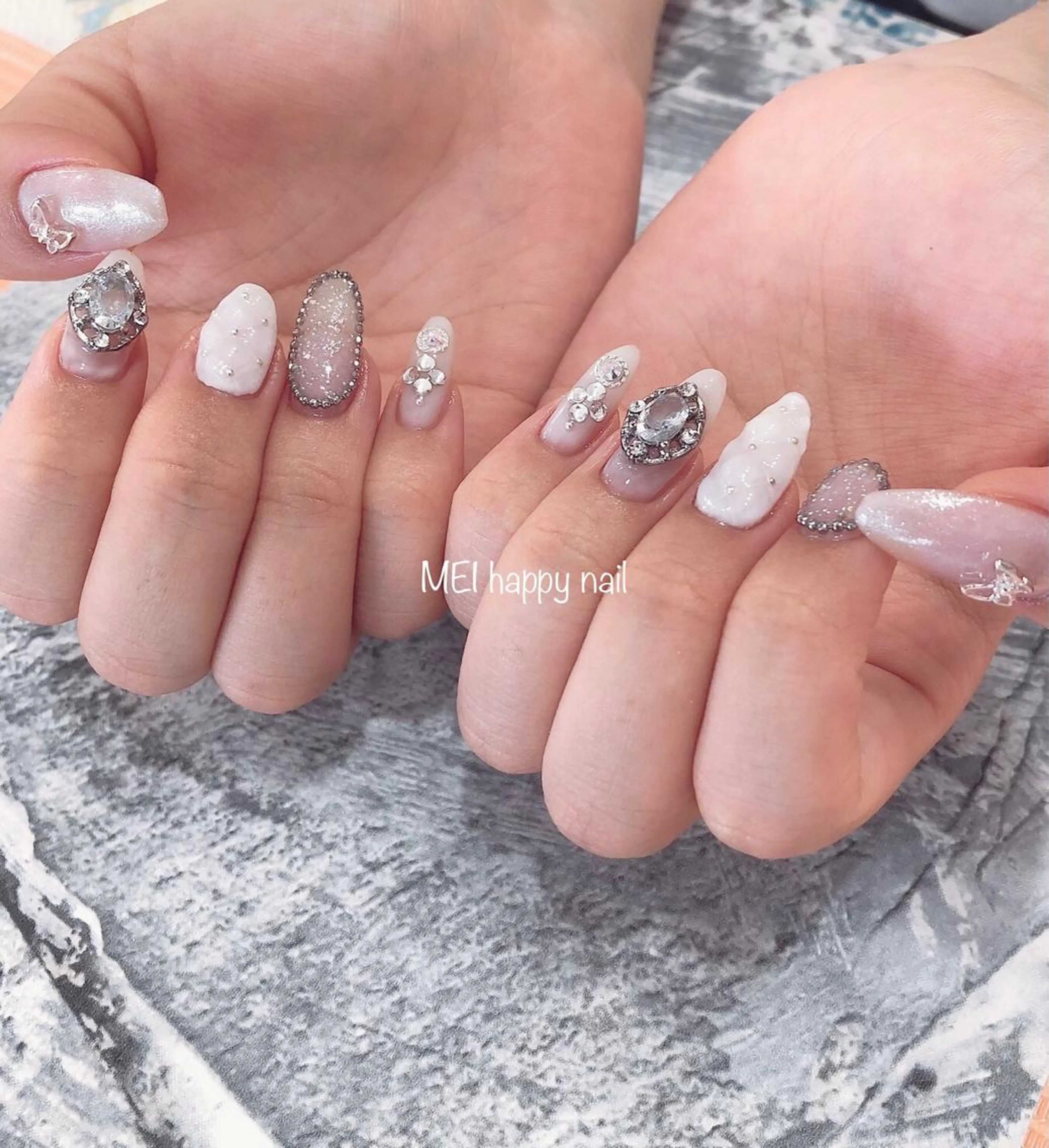 ネイル ジェルネイル 韓国ネイル パラジェル 北浦和 自爪育成ケアのネイルデザイン