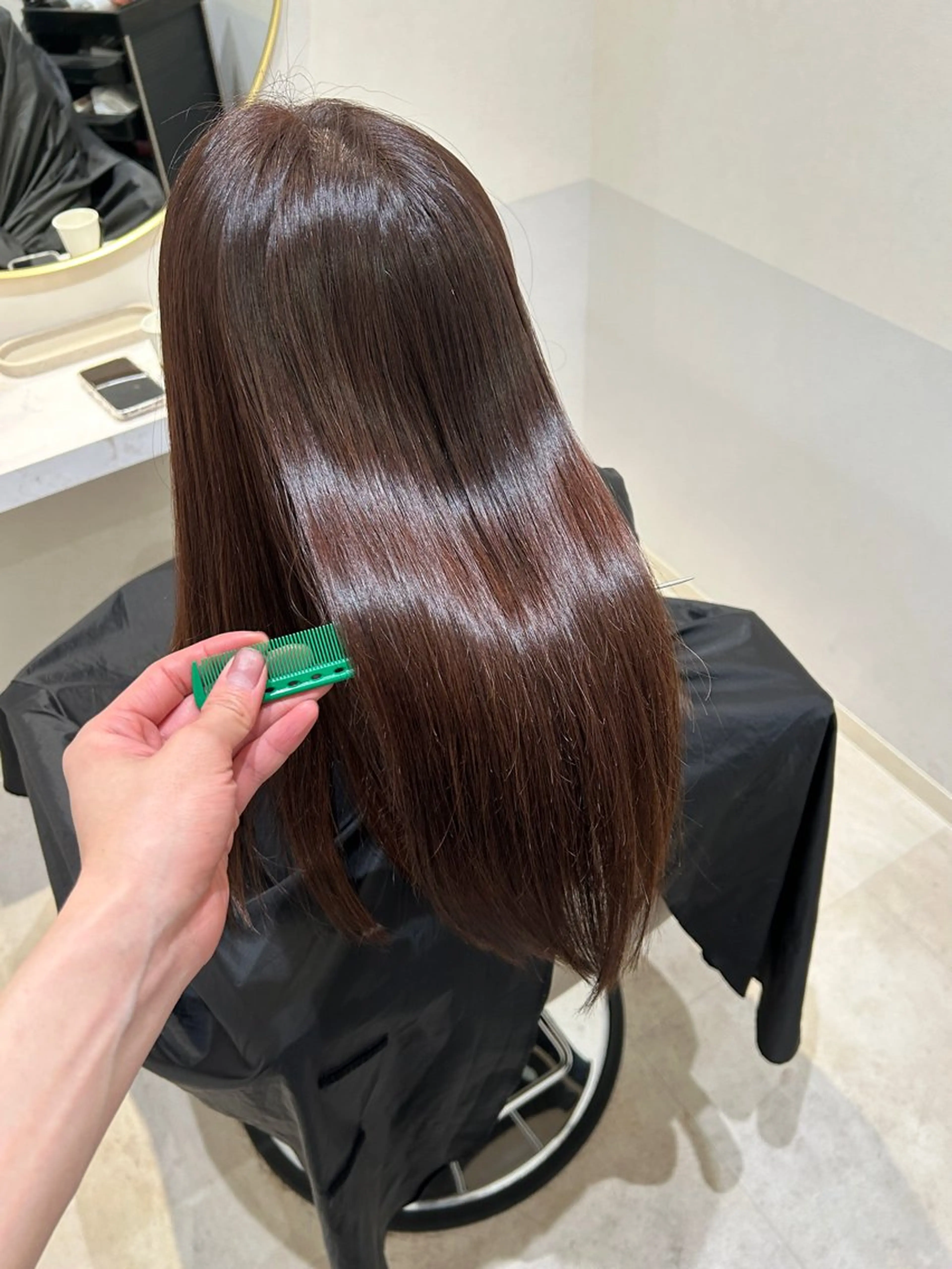 セミロング ヘアカラー トリートメント 左藤 樹真のヘアスタイル