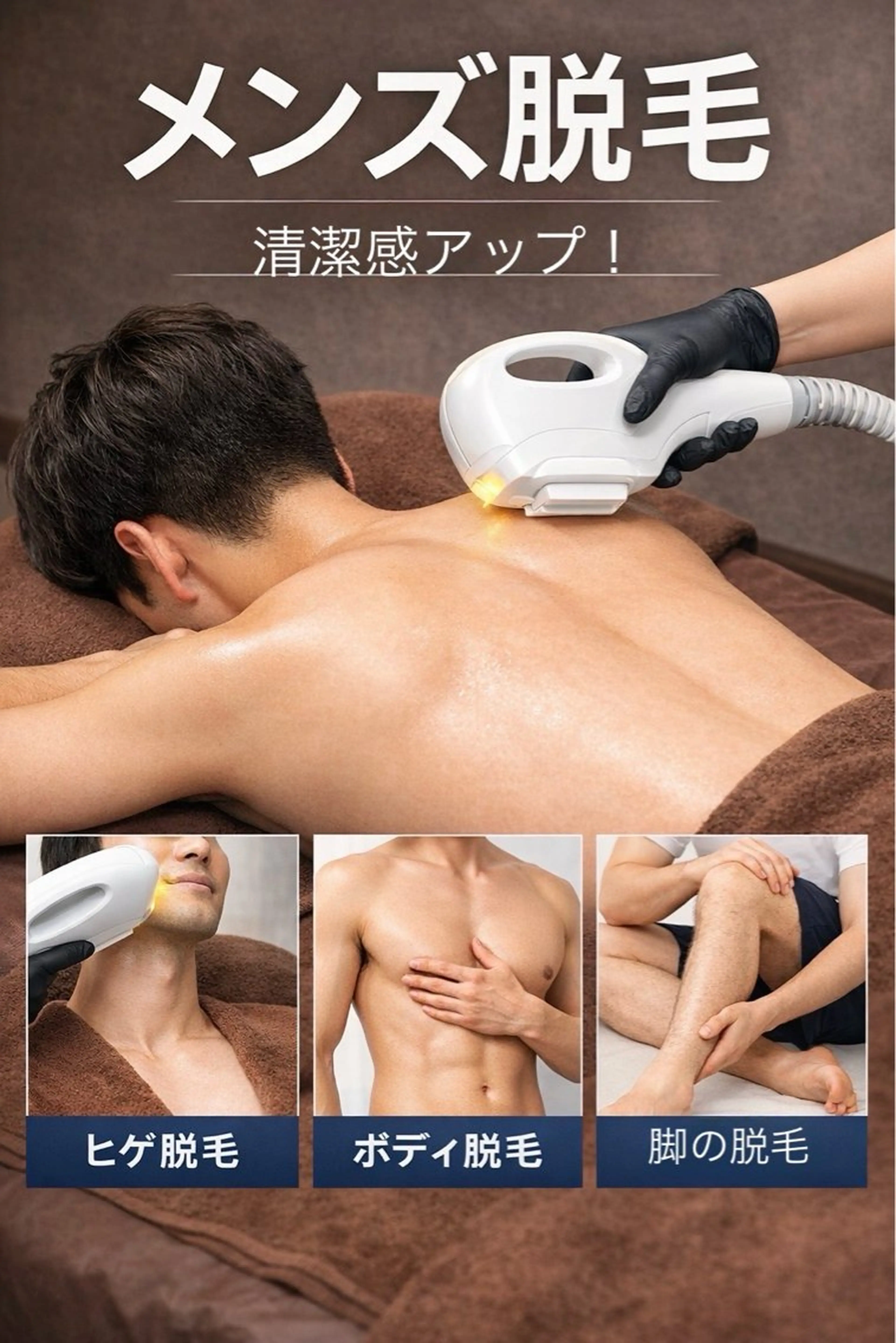 メンズ 脱毛 エルモサ所属・西八王子エルモサ メンズ専門眉毛の眉毛・アイブロウイメージ