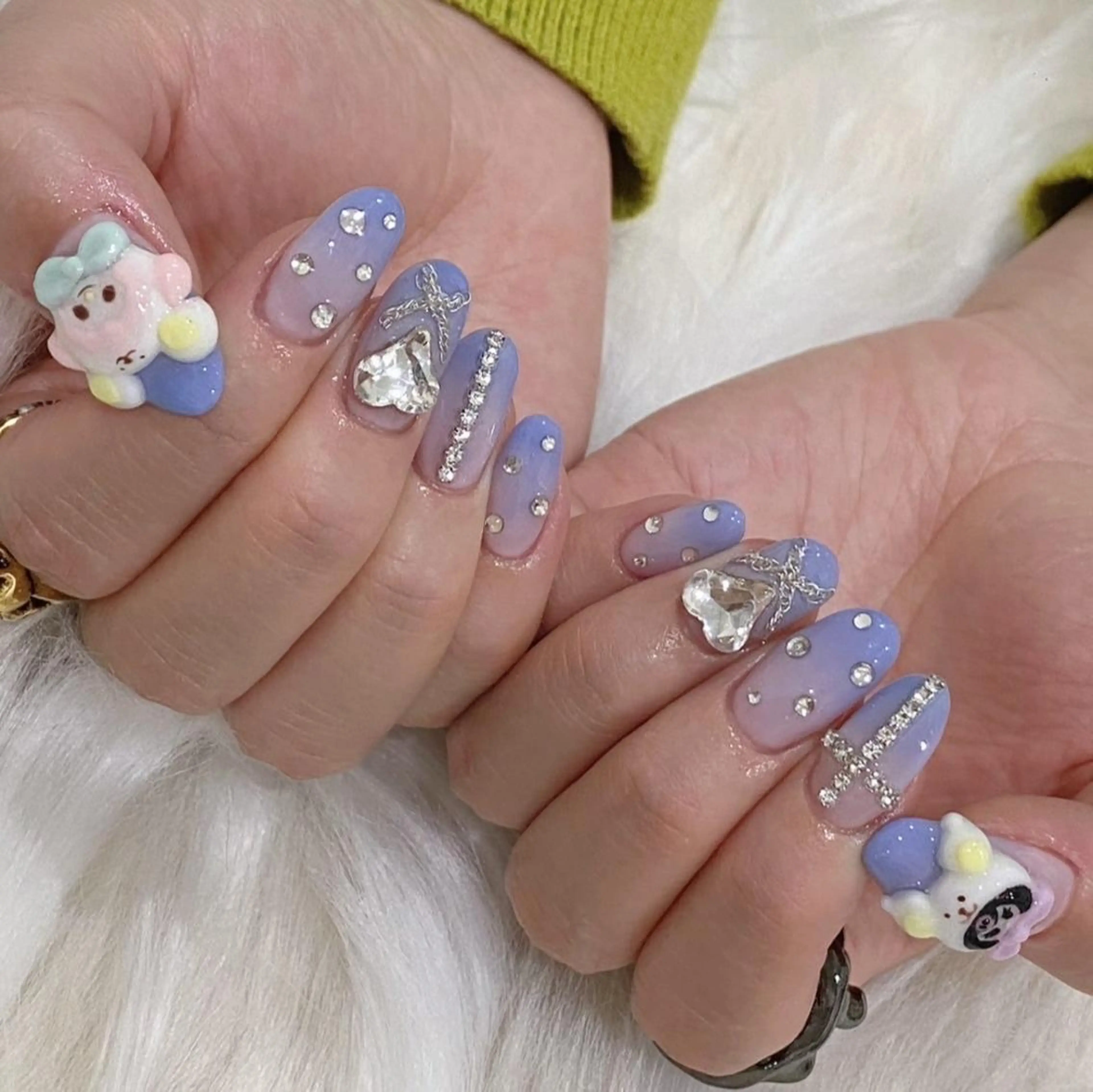 ネイル 長さ出し フレンチネイル ジェルネイル グラデーション 韓国ネイル Nail&eye Belire 新宿のネイルデザイン