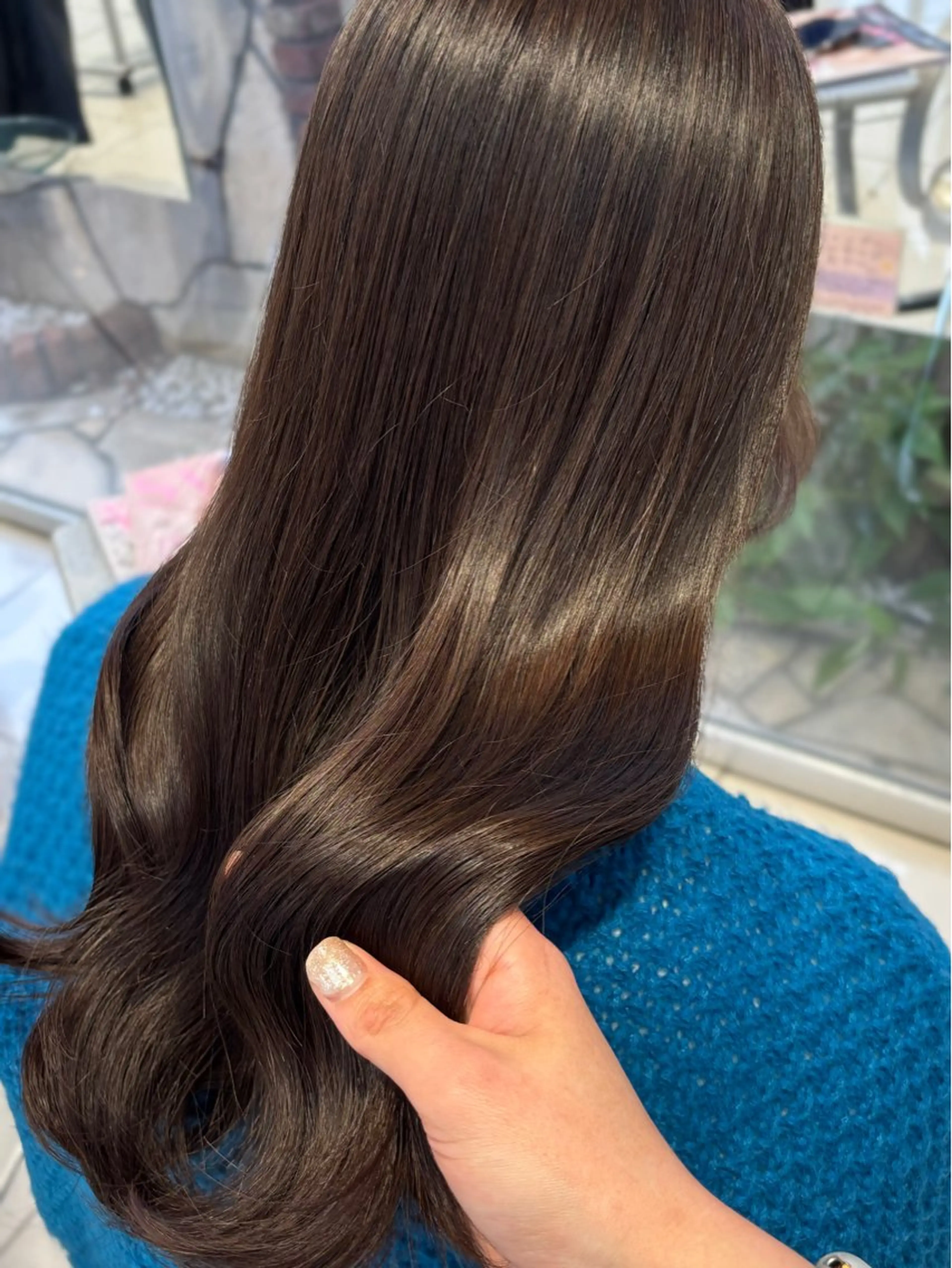 セミロング カラー ブラウンカラー カット ヘアカラー トリートメント 艶カラー/縮毛矯正 /𝐒𝐚𝐤𝐢のヘアスタイル