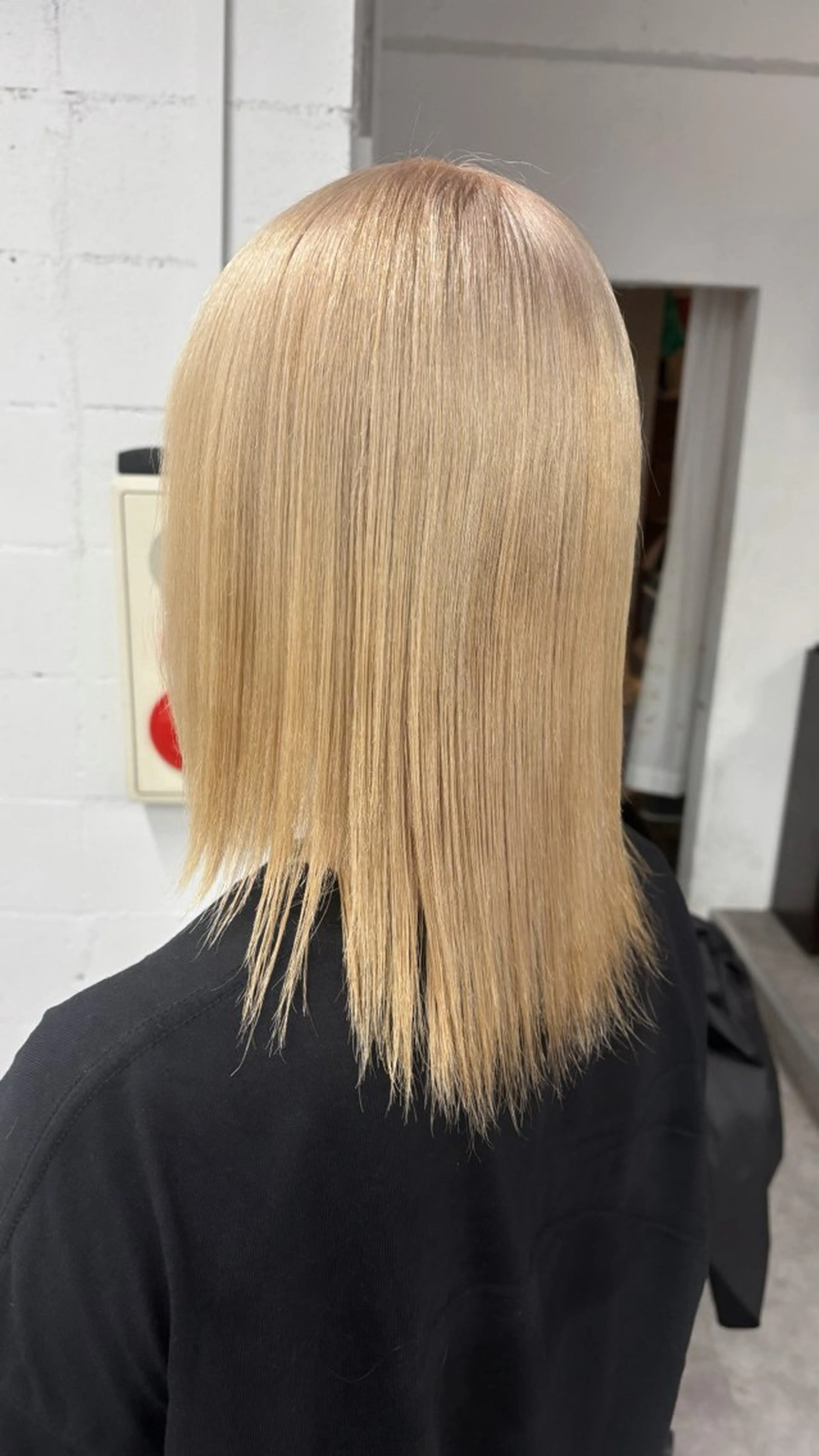 ミディアム カラー ハイトーン/ダブル カラー/akihoのヘアスタイル