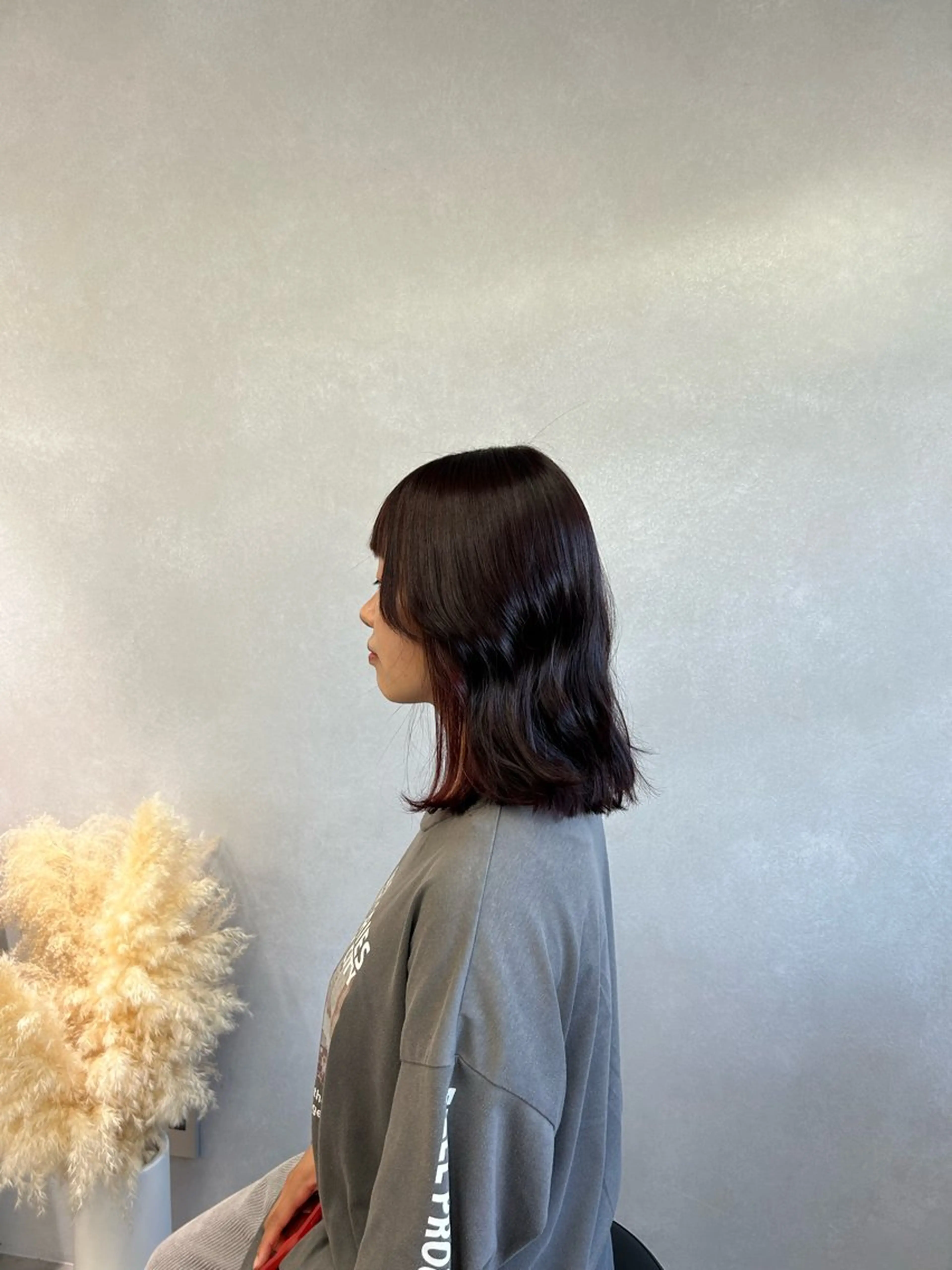 ミディアム カラー レッドカラー カット ヘアカラー トリートメント 暖色･似合わせカラー (廣石沙英🎀)のヘアスタイル