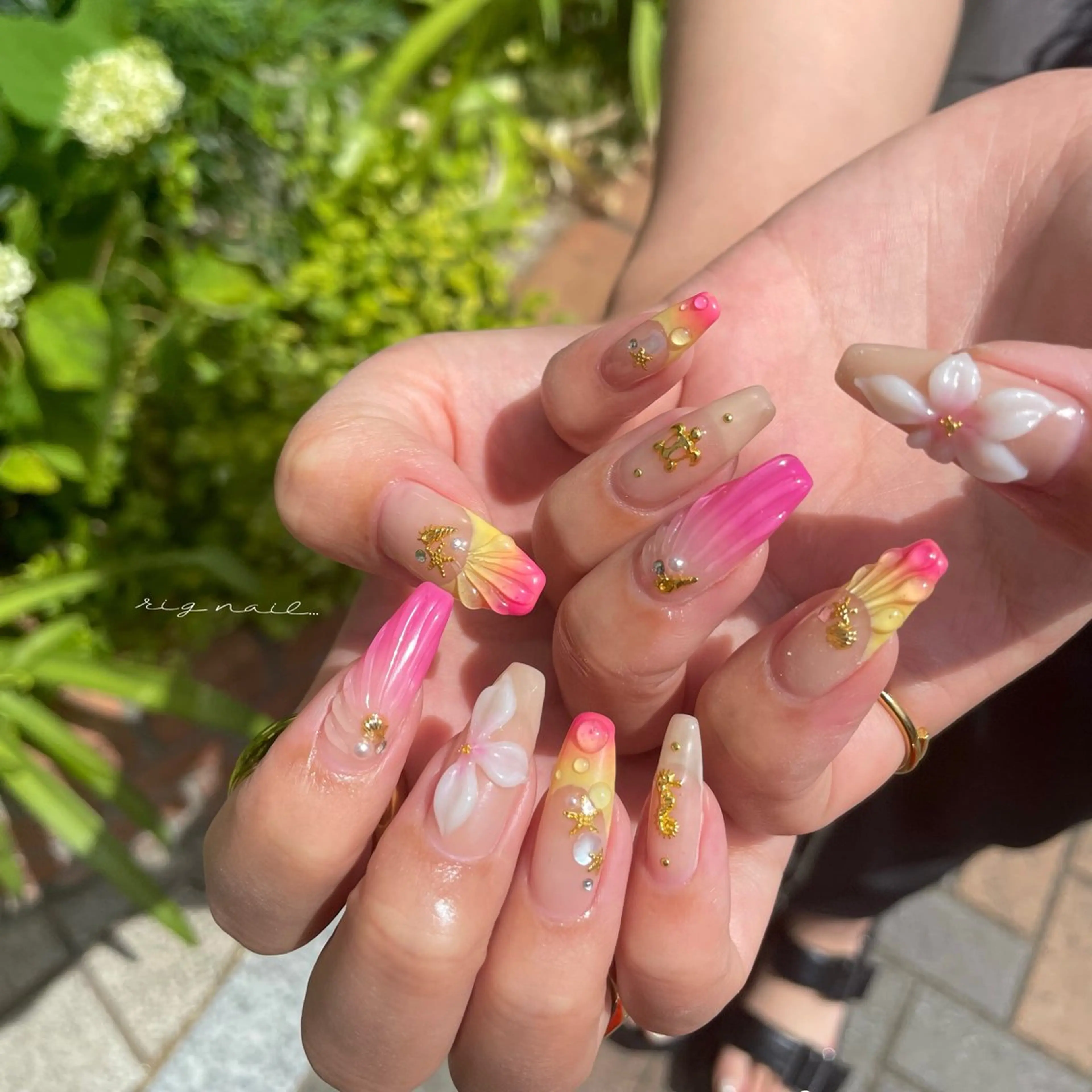ネイル ハンドネイル rig nail草加店所属・松本 紋世のネイルデザイン