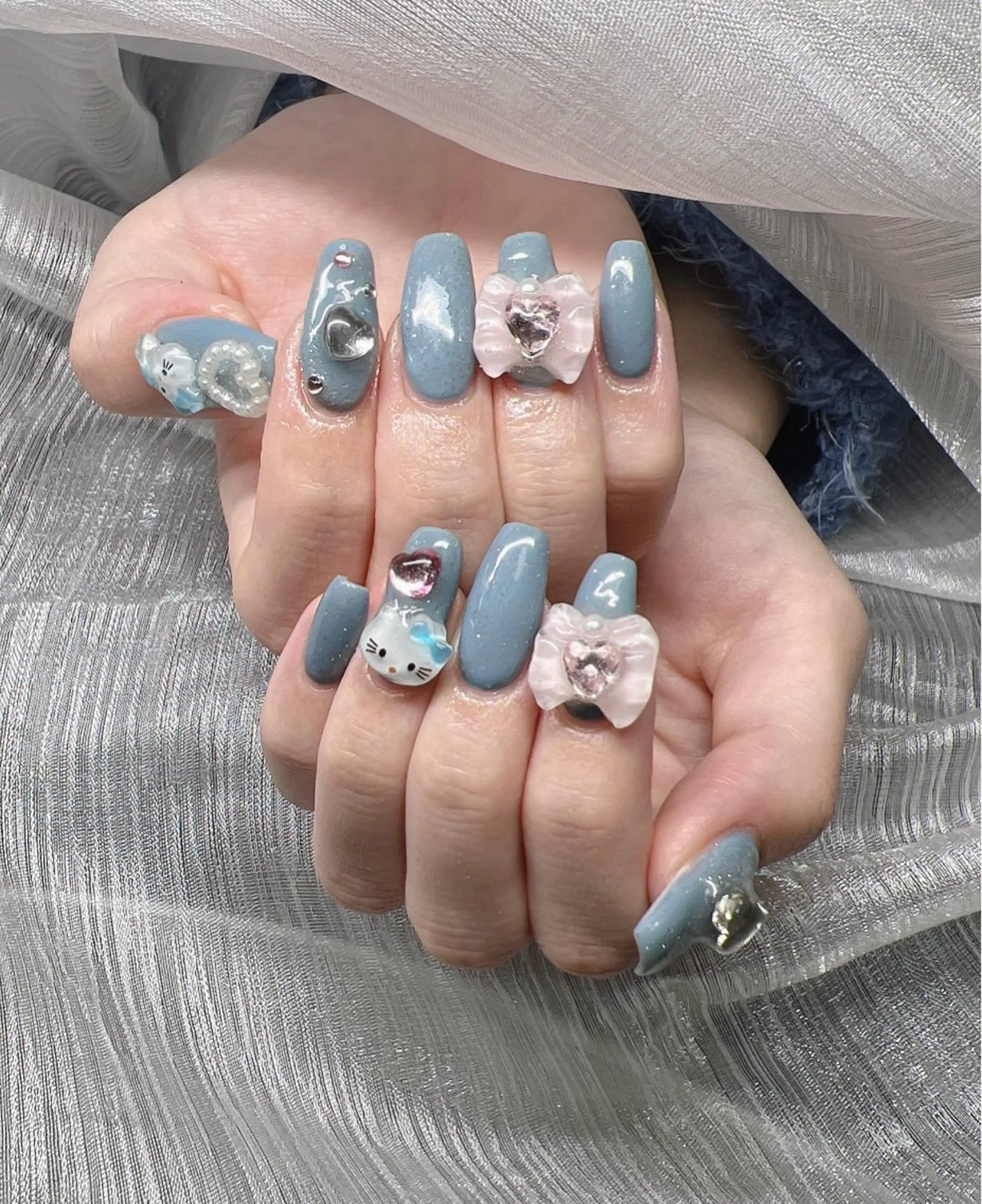 ネイル オーロラネイル チークネイル 長さ出し フットネイル フレンチネイル Lee Nails チップ長さだし専門店のネイルデザイン