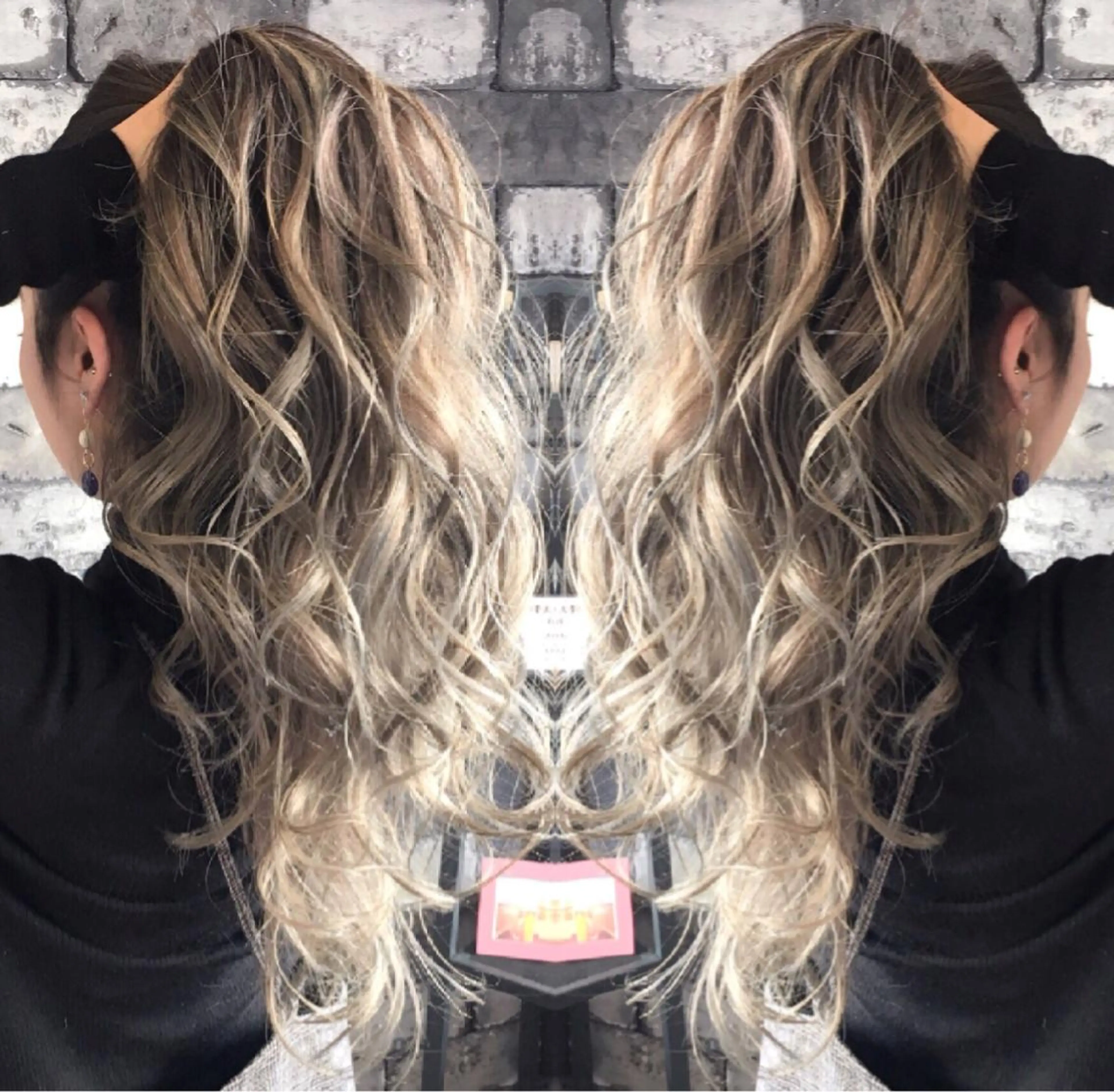 ロング 外国人風カラー レイヤーカット ヘアカラー トリートメント ヘアセット ❤️千葉県代表❤️ 店長❤️柿本翔一朗のヘアスタイル