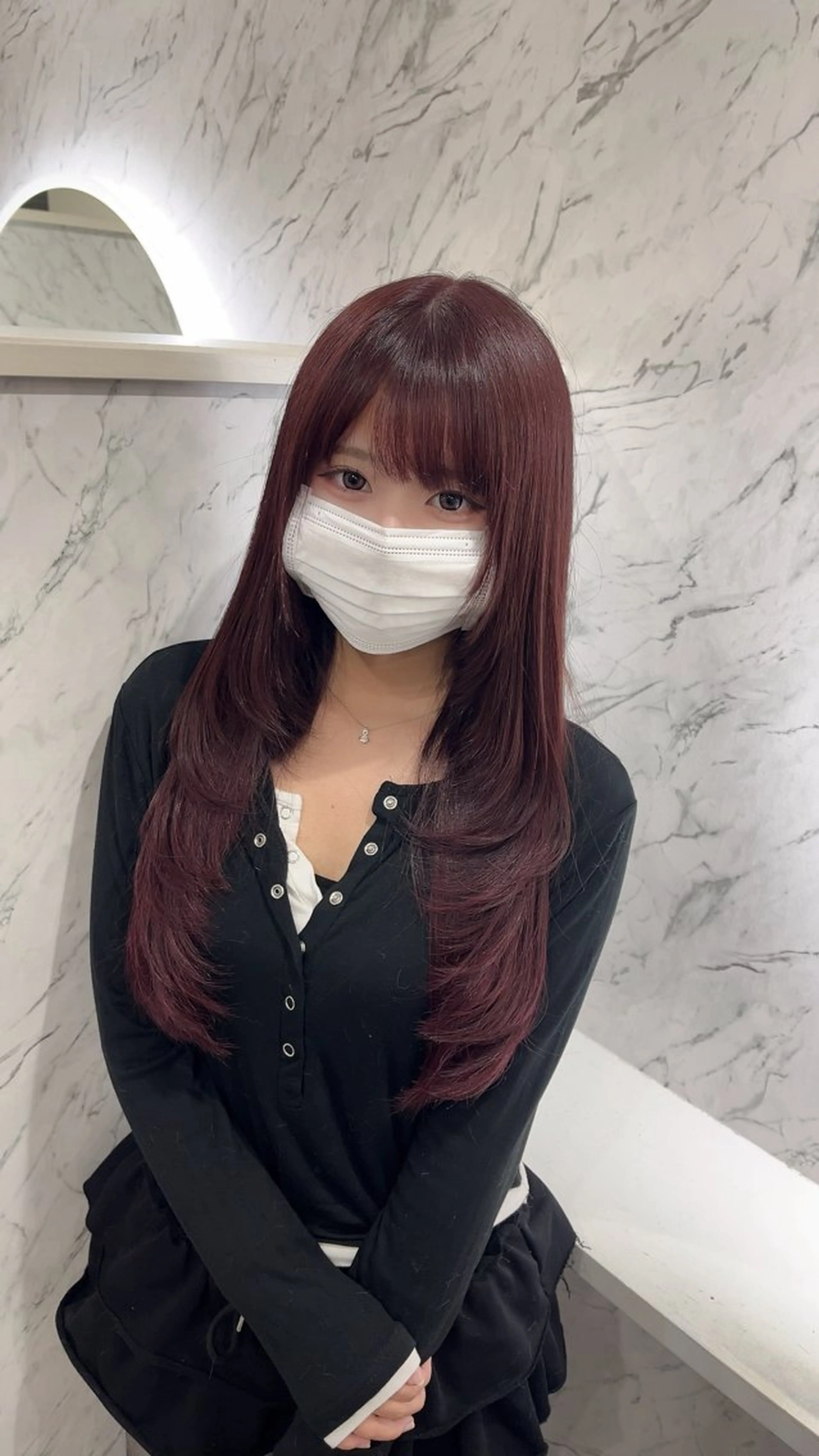 ロング エクステ レイヤーカット 🐈‍⬛ララモアナ yuri🐈‍⬛のヘアスタイル