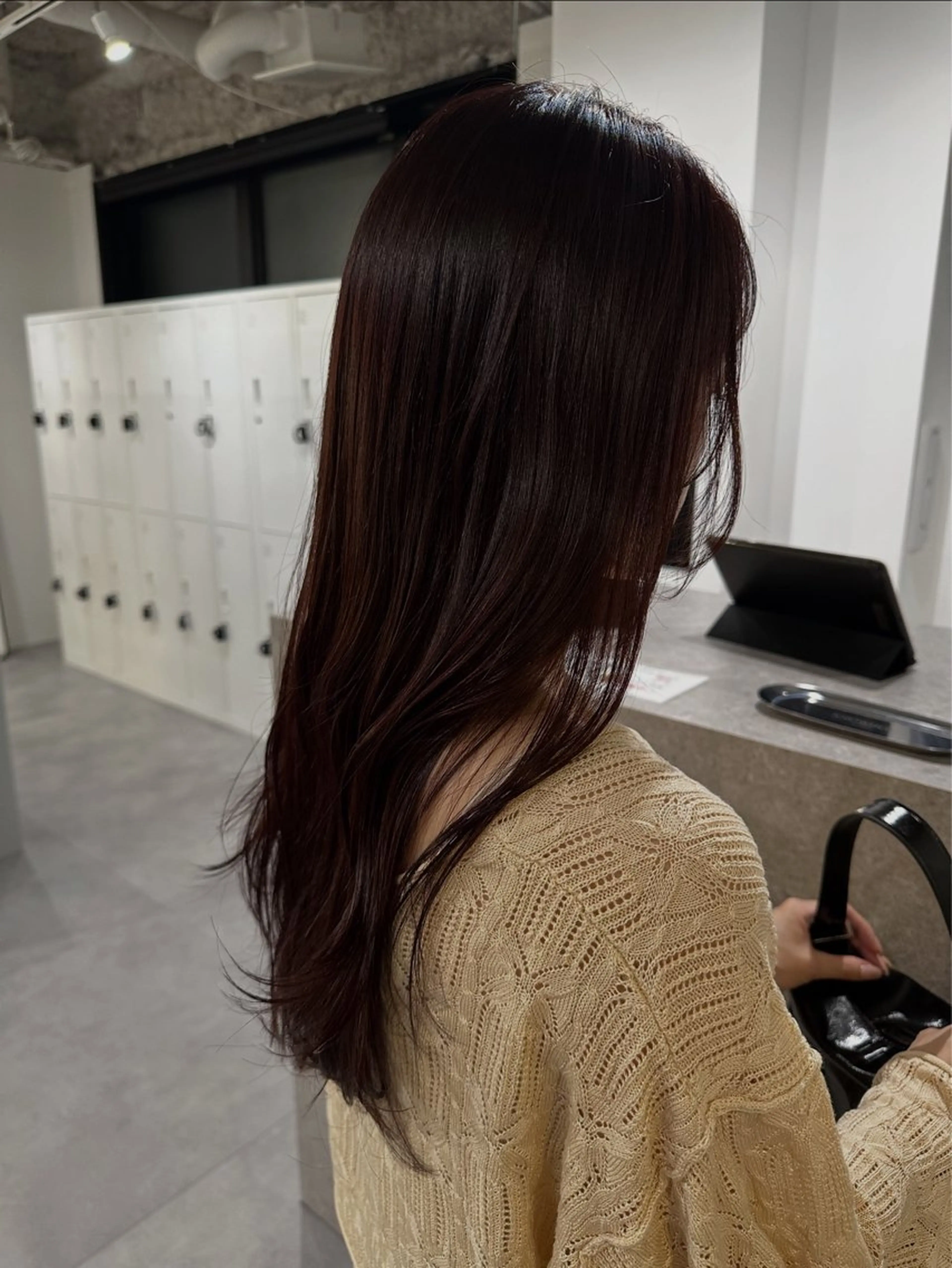 ロング カット ヘアカラー トリートメント アンニュイヘア/ 顔周りカット/眞弓萌のヘアスタイル