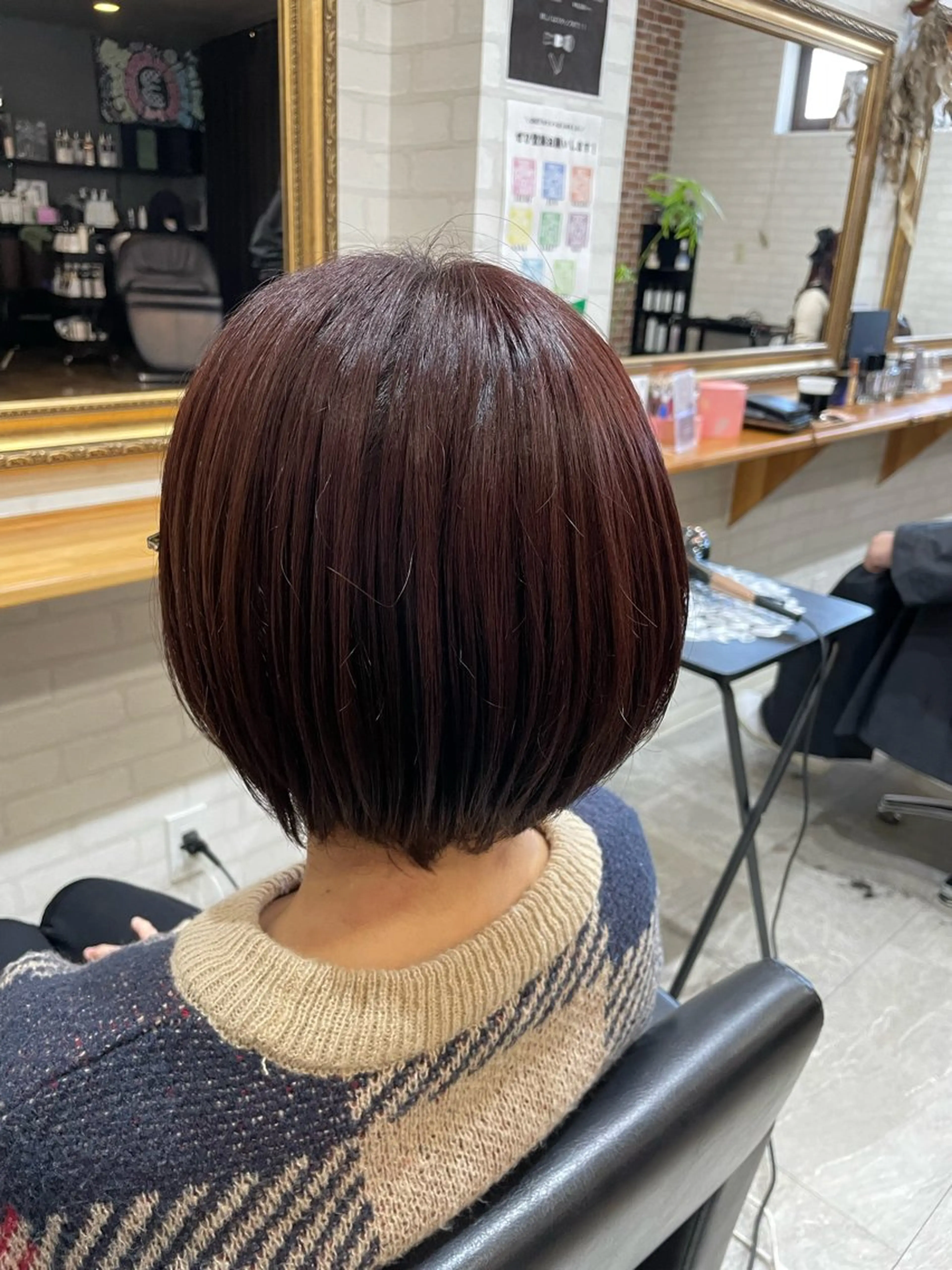 ショート カラー レッドカラー 🎀豊橋/豊川🎀 ハイトーンうらら🎀のヘアスタイル