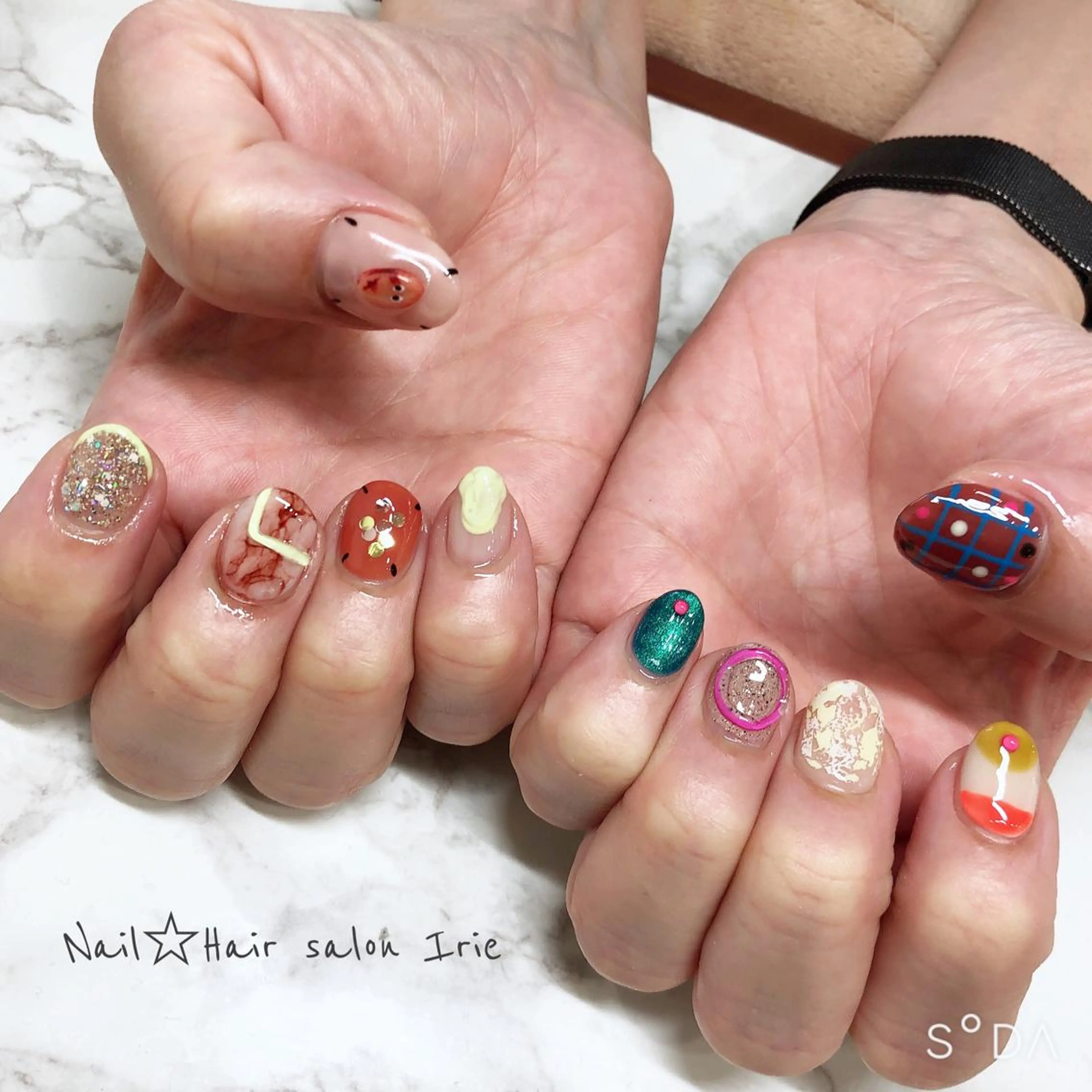 ネイル ハンドネイル Hair salon Irie所属・與儀 知佳のネイルデザイン