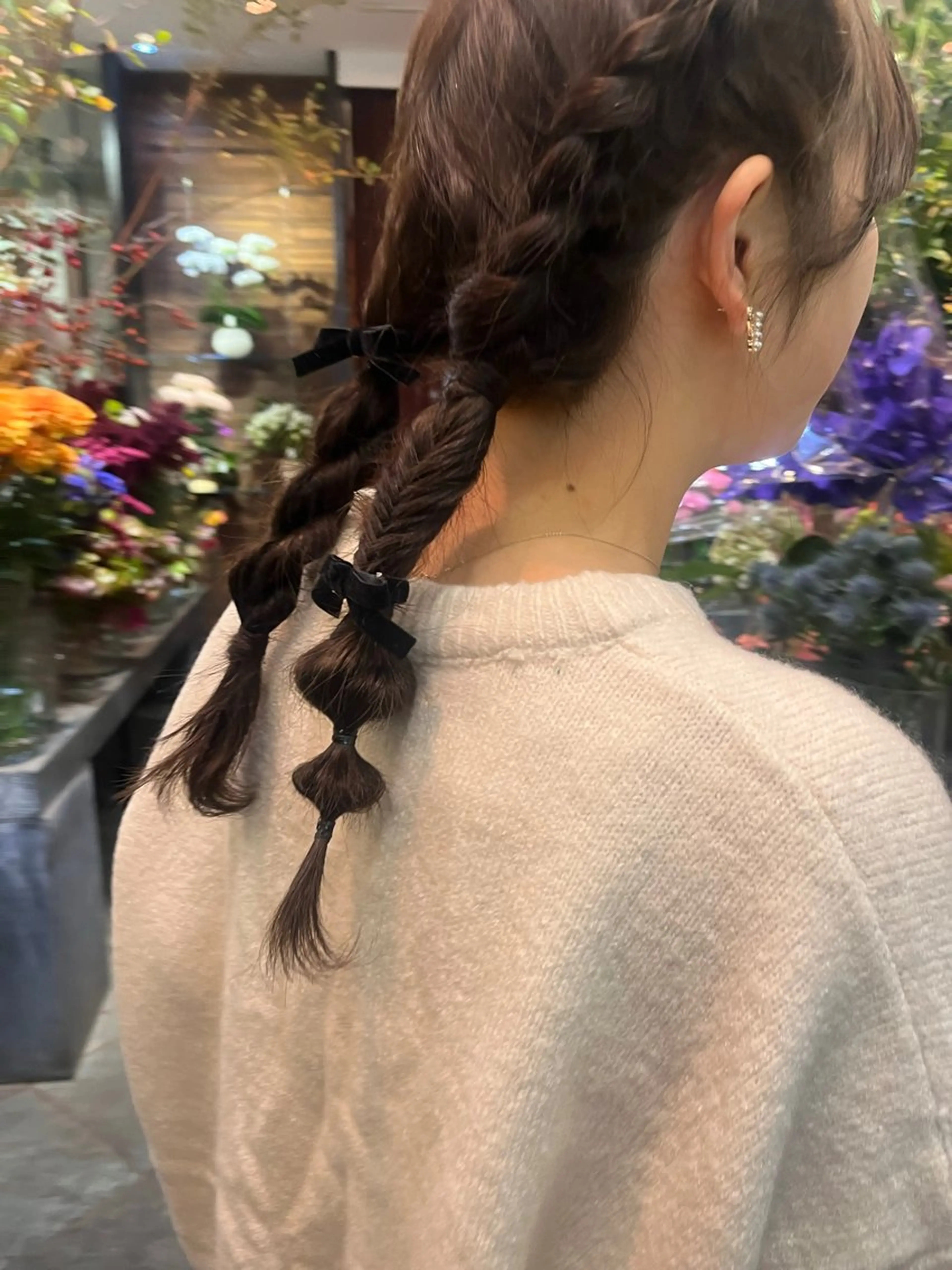 セミロング ヘアアレンジ レイヤーカット/韓国 ヘア/LILICAのヘアスタイル