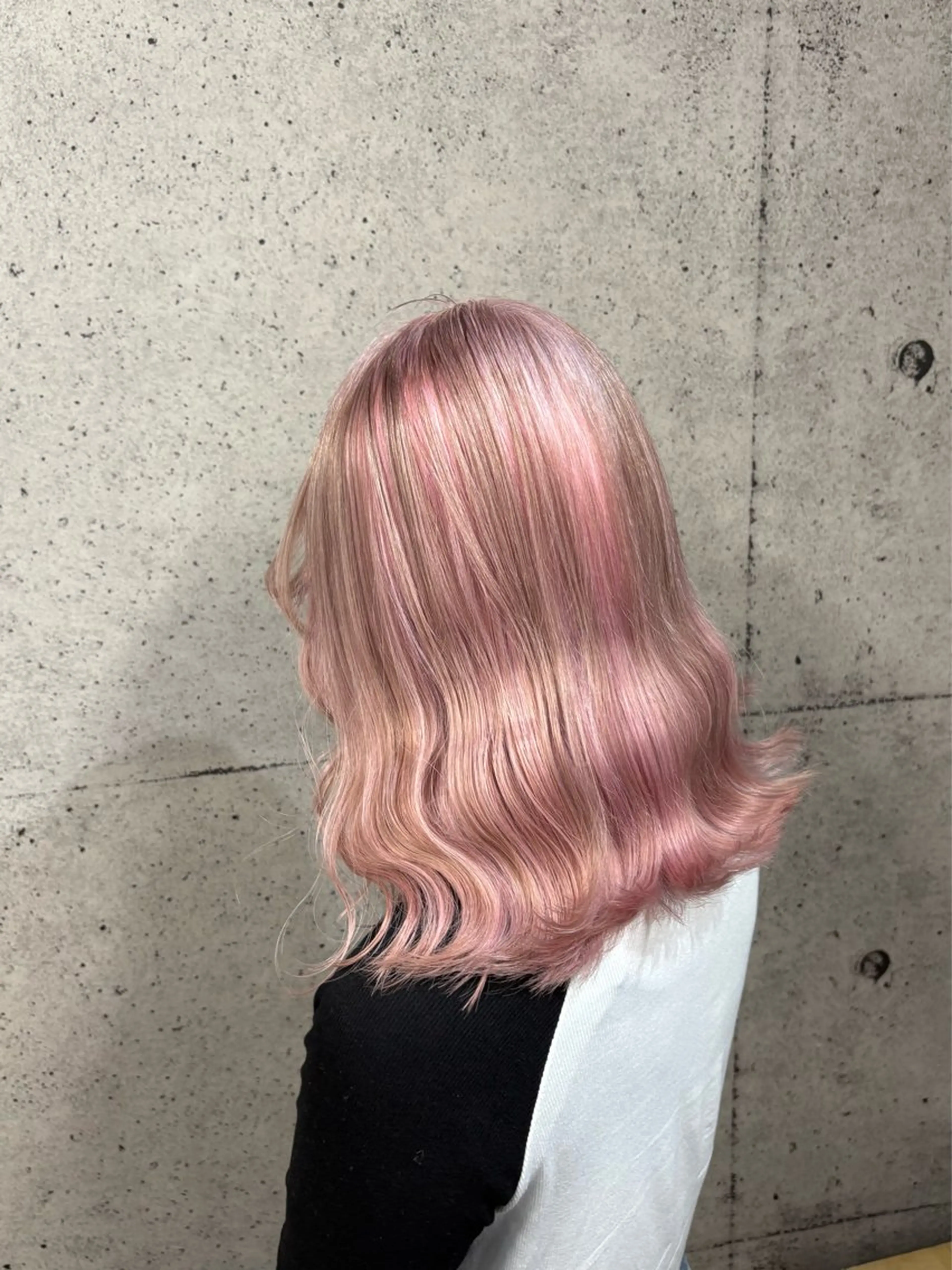 ミディアム カラー ヘアカラー ハイトーン/ブリーチ /hikaruのヘアスタイル