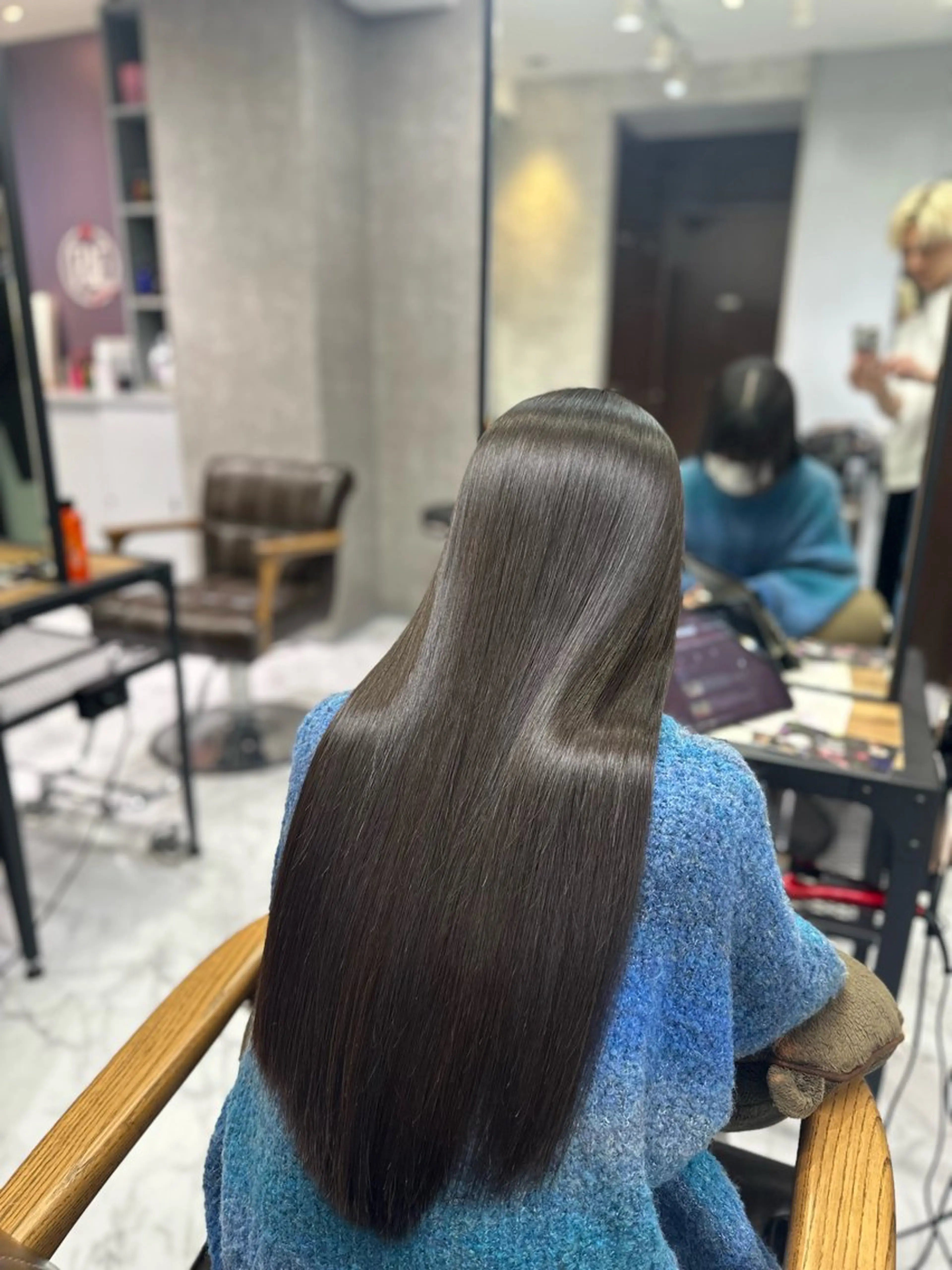 ケアカラー+4stepトリートメントの写真