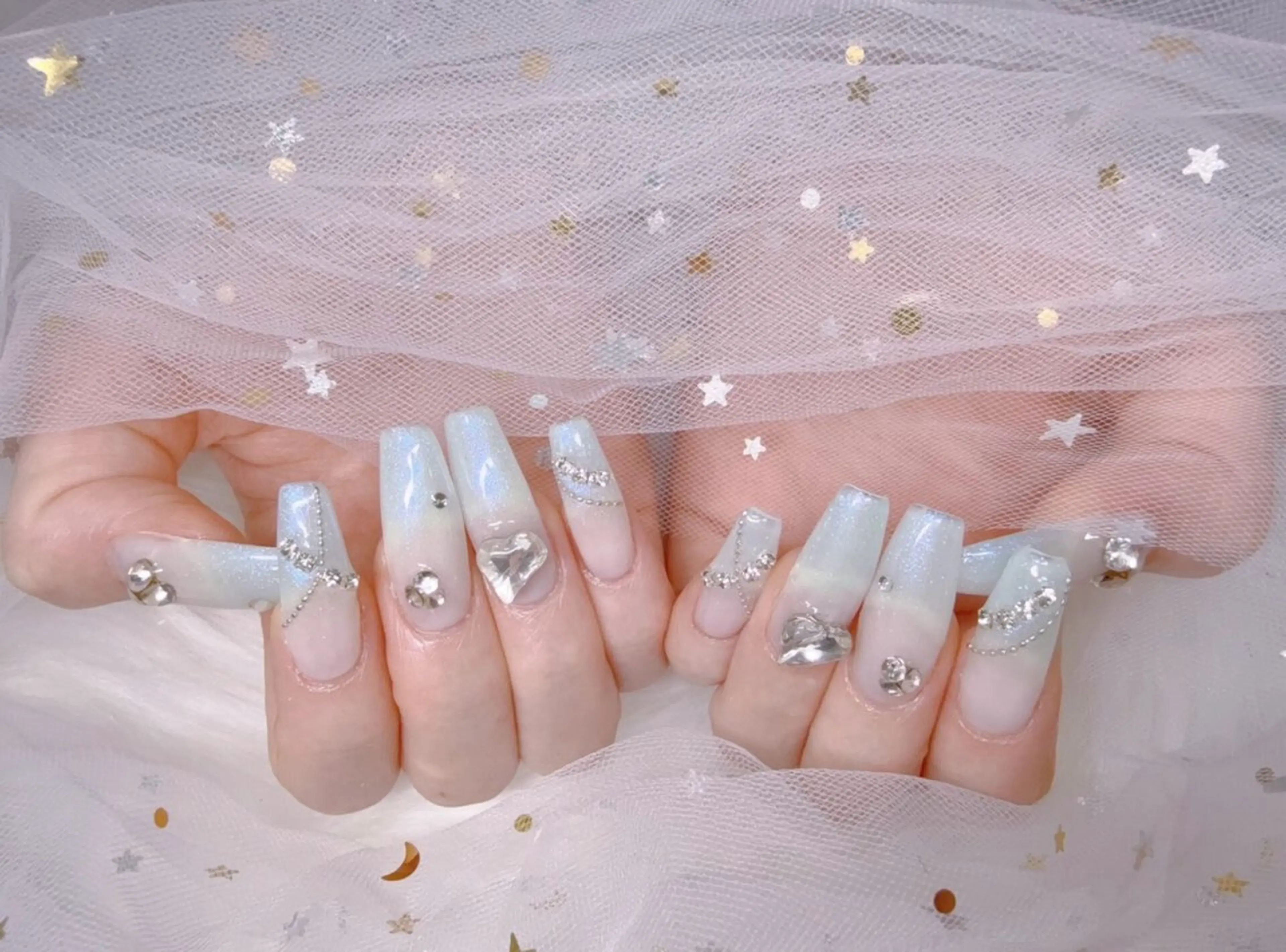 ネイル アートネイル チークネイル 長さ出し フラワーネイル フットネイル YK 美学院のネイルデザイン