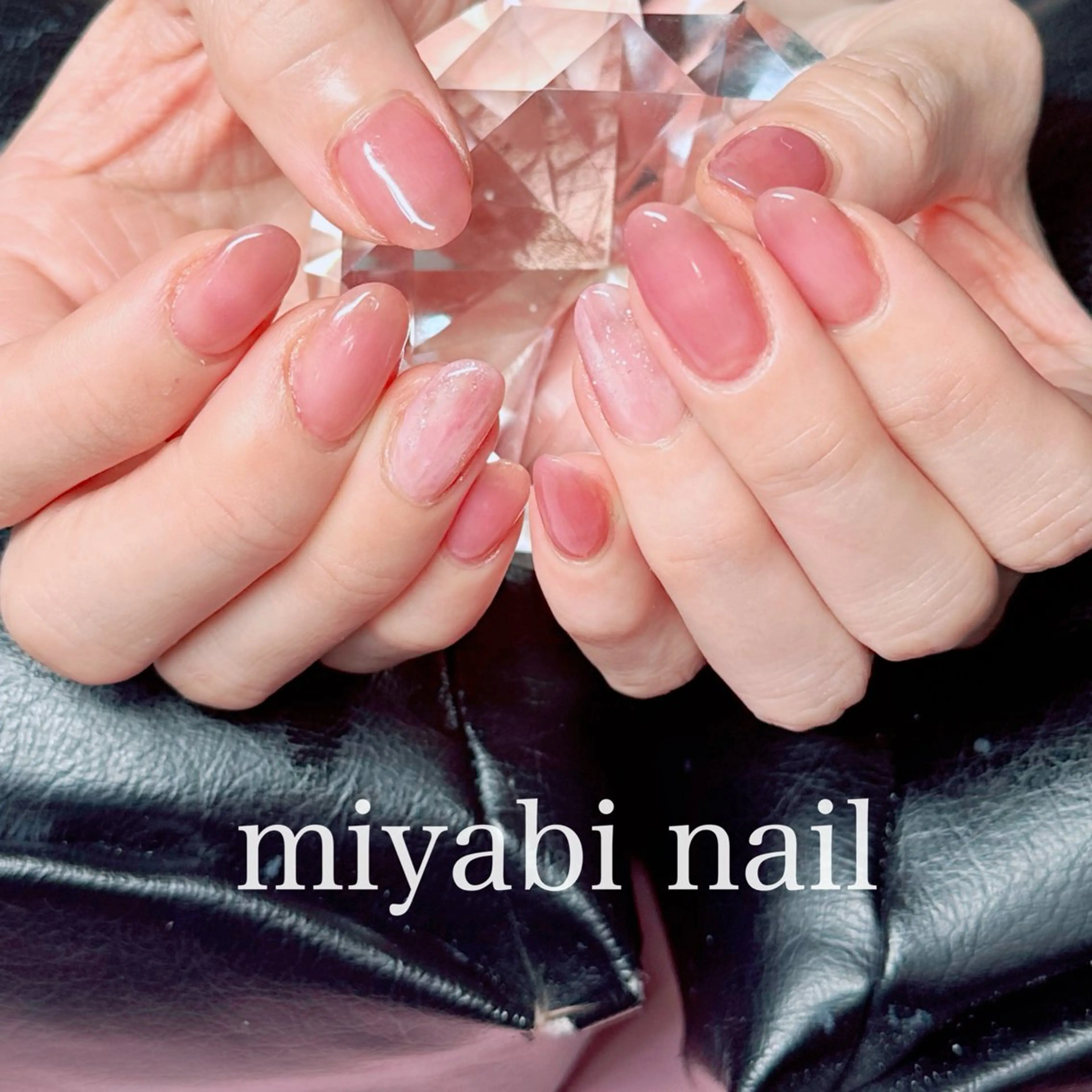 ネイル アートネイル ジェルネイル 持ち込み ニュアンスネイル オフィスネイル ハンドネイル miyabi nail 桂川駅近くのネイルデザイン