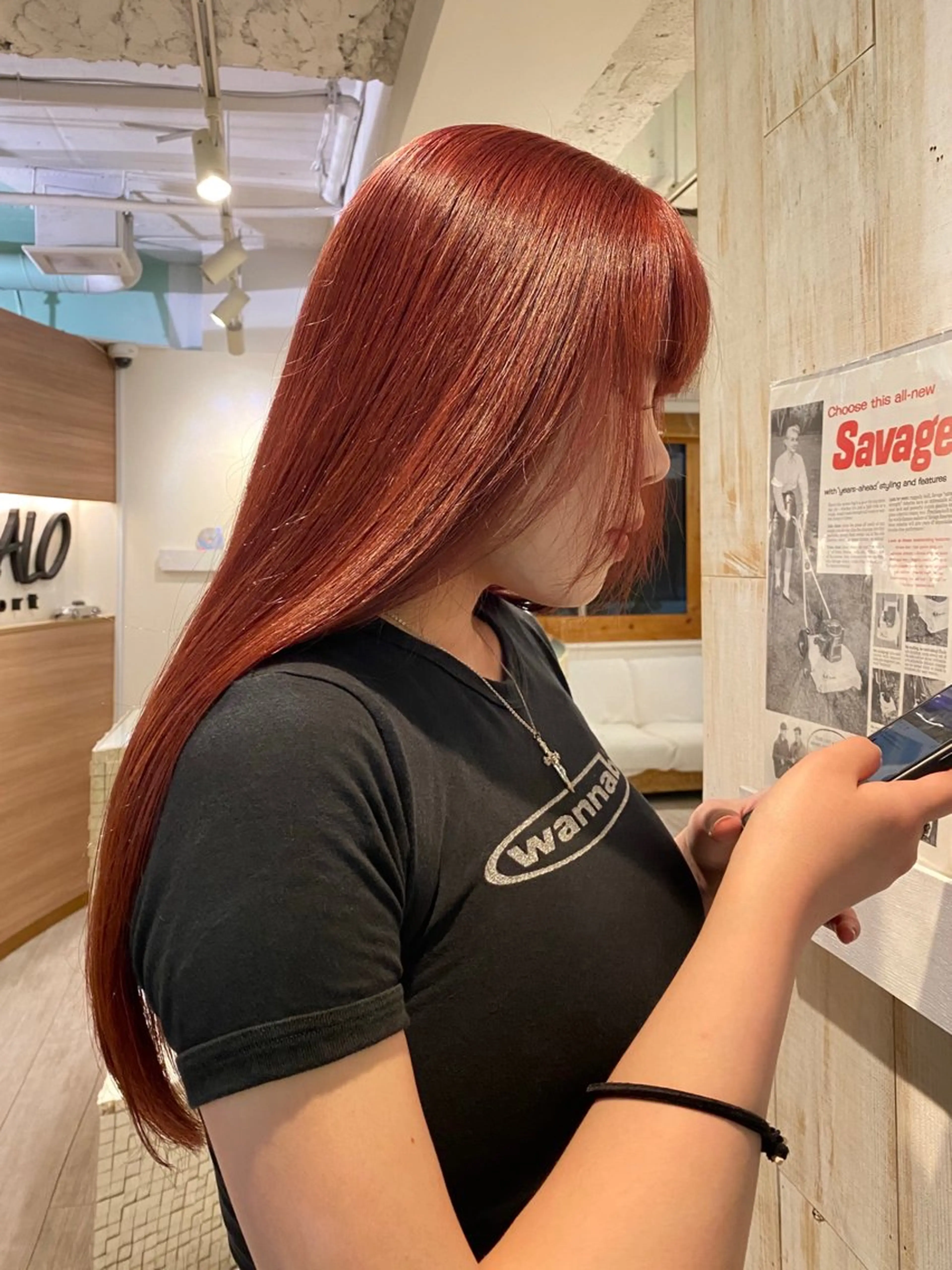 ロング カラー 顔周りカット/ボブ/ ツヤ髪/coconaのヘアスタイル