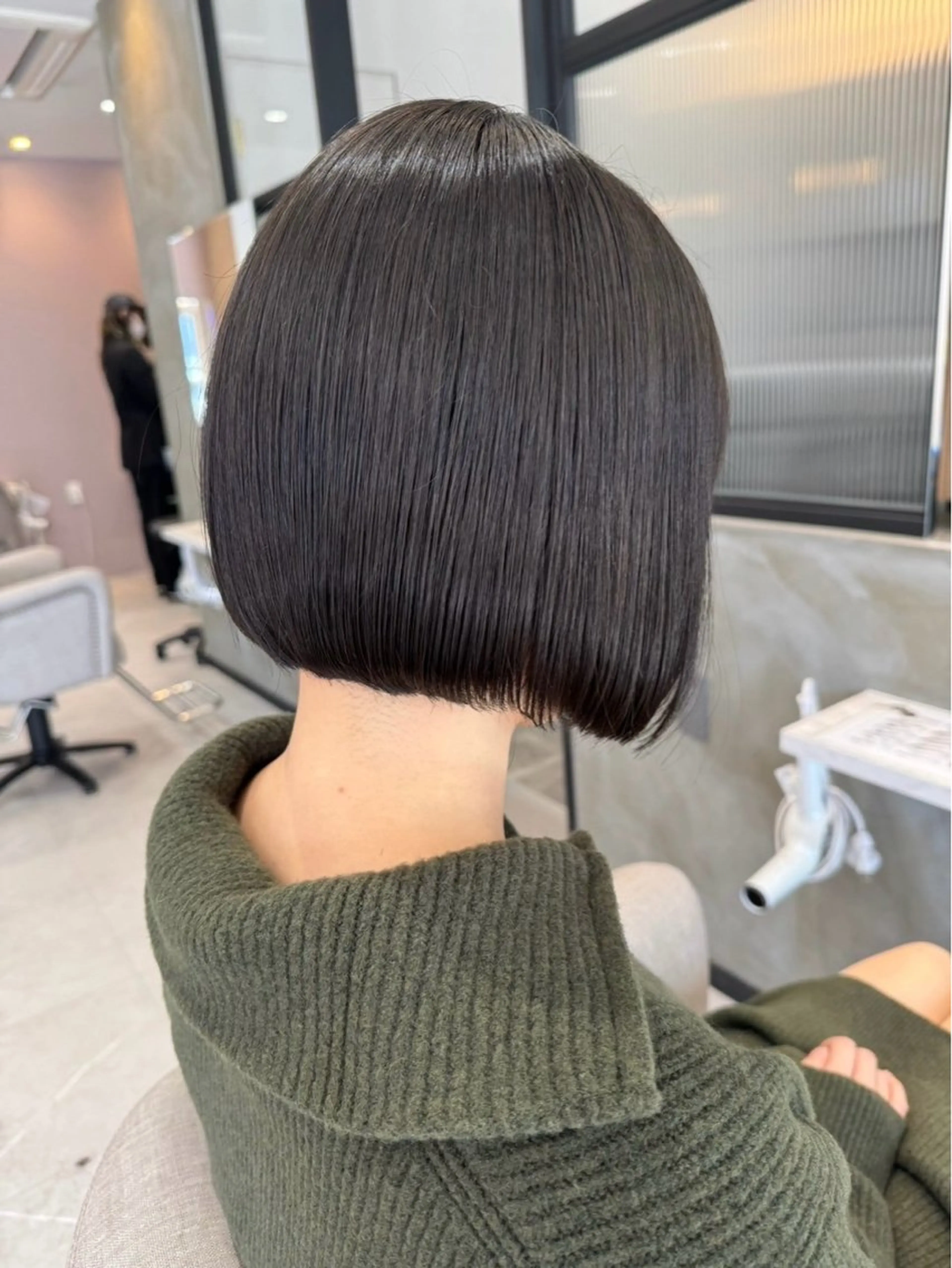 ショート 💎曲がる縮毛矯正 💎透明感カラー/のヘアスタイル