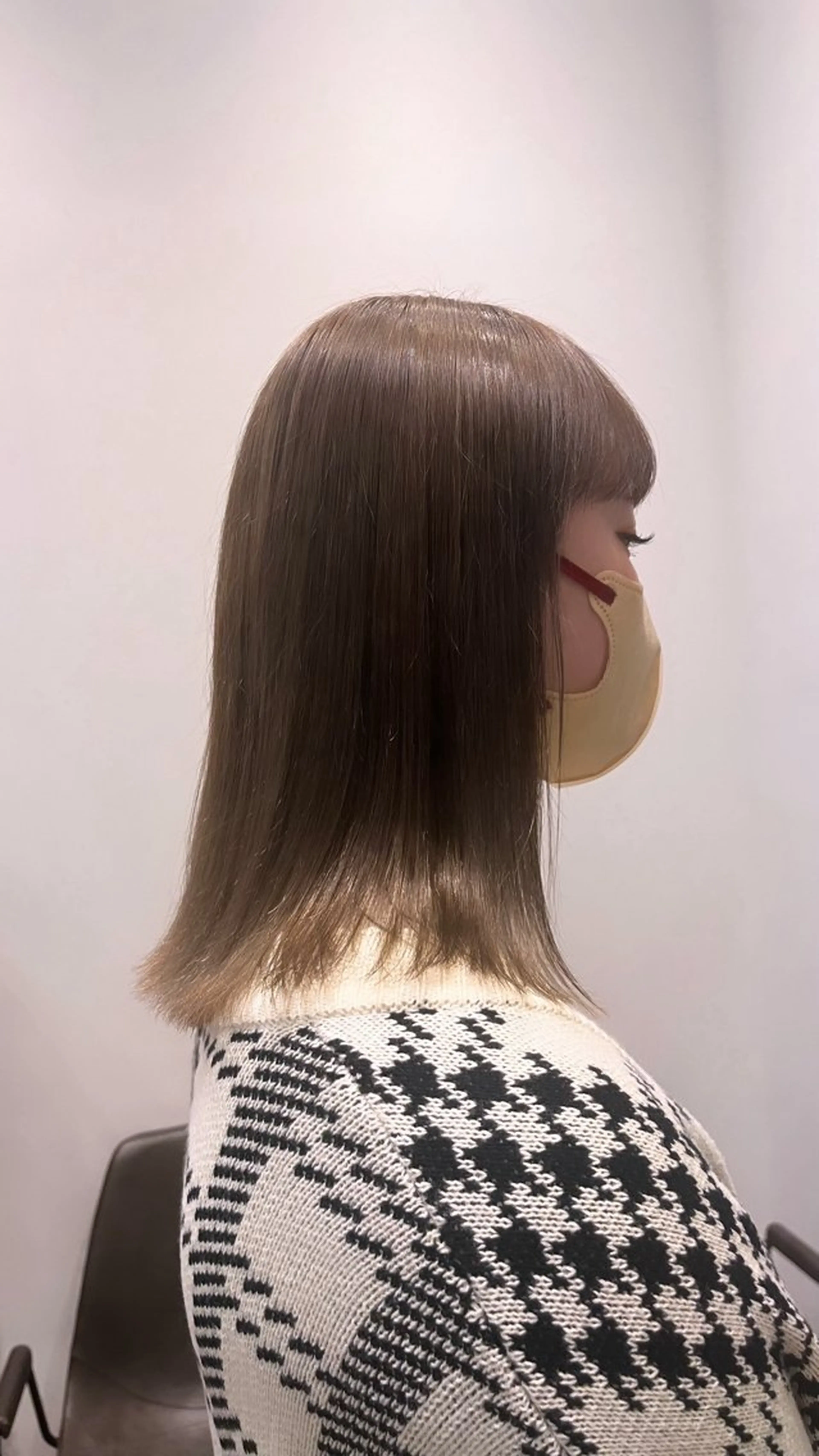ミディアム カラー ベージュカラー ブリーチ ミルクティーベージュ 🌷KARIN/ ショート、メンズ🍃のヘアスタイル