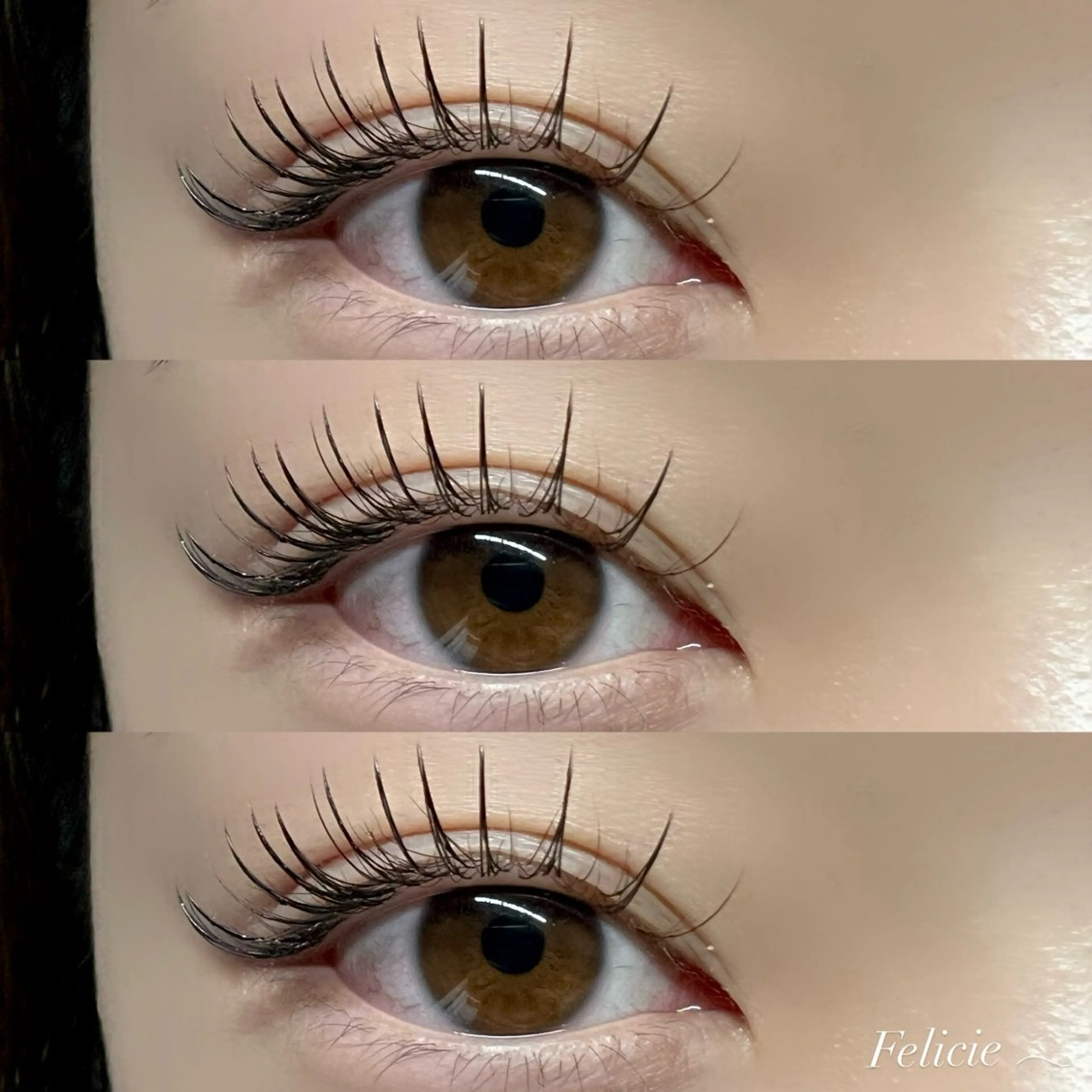 マツエク・マツパ フラットラッシュ マツエク Felicie＊ Sayakaのマツエク・マツパデザイン