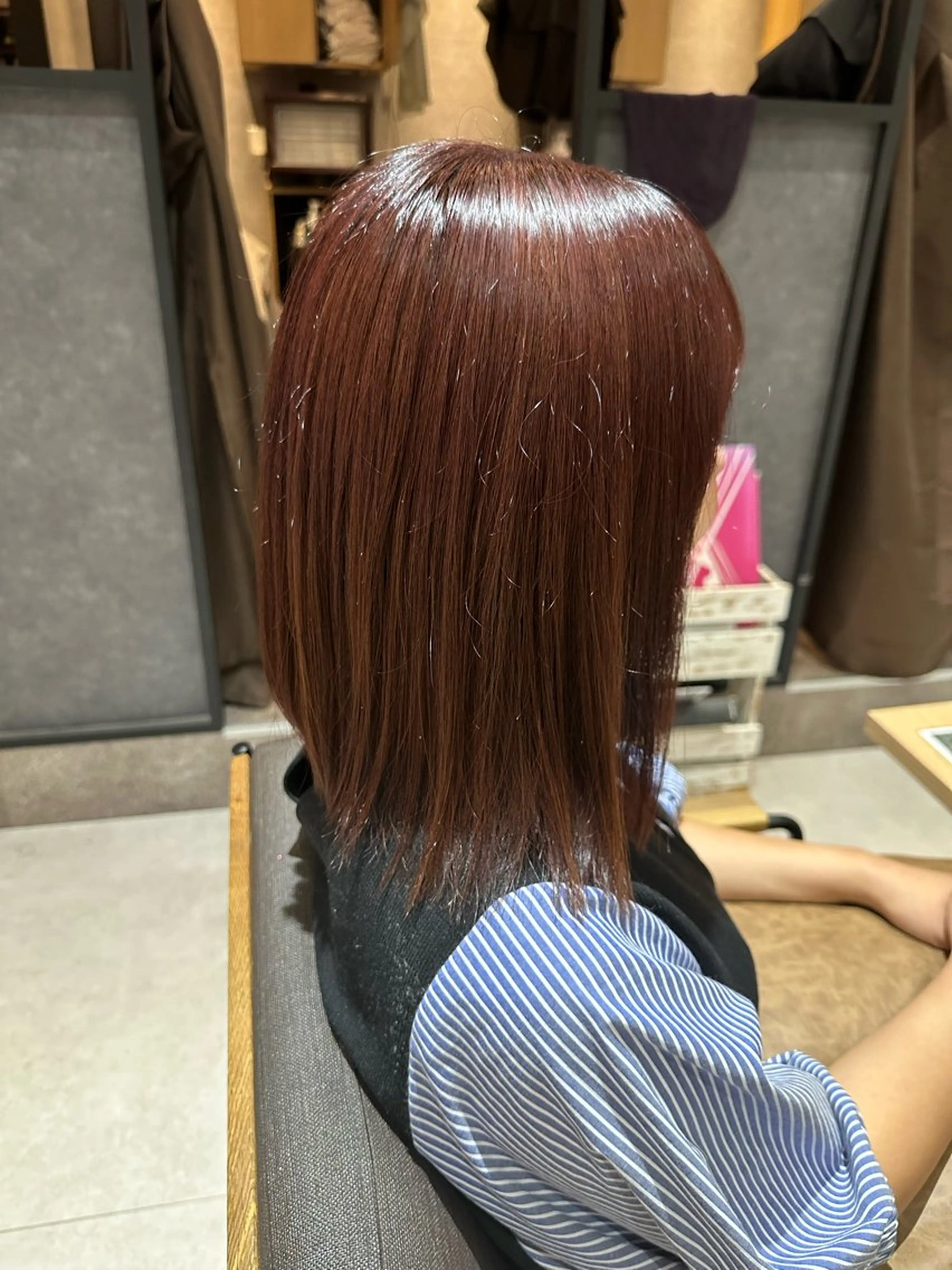 ミディアム カラー 🍜のばた 🍜のヘアスタイル