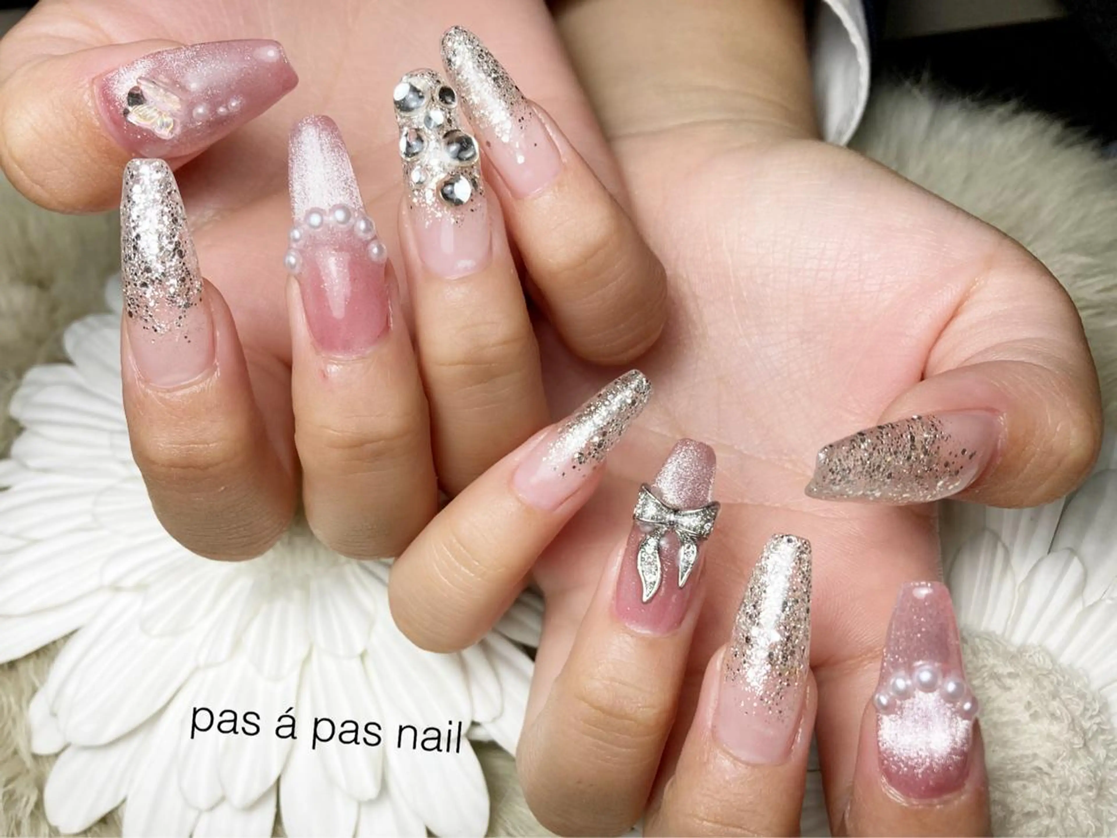 【長さだし】10本アートし放題🎀パーツ2個までおk(オフ込)チップ10本長さだし💎韓国ネイルにもおすすめ🌷の写真