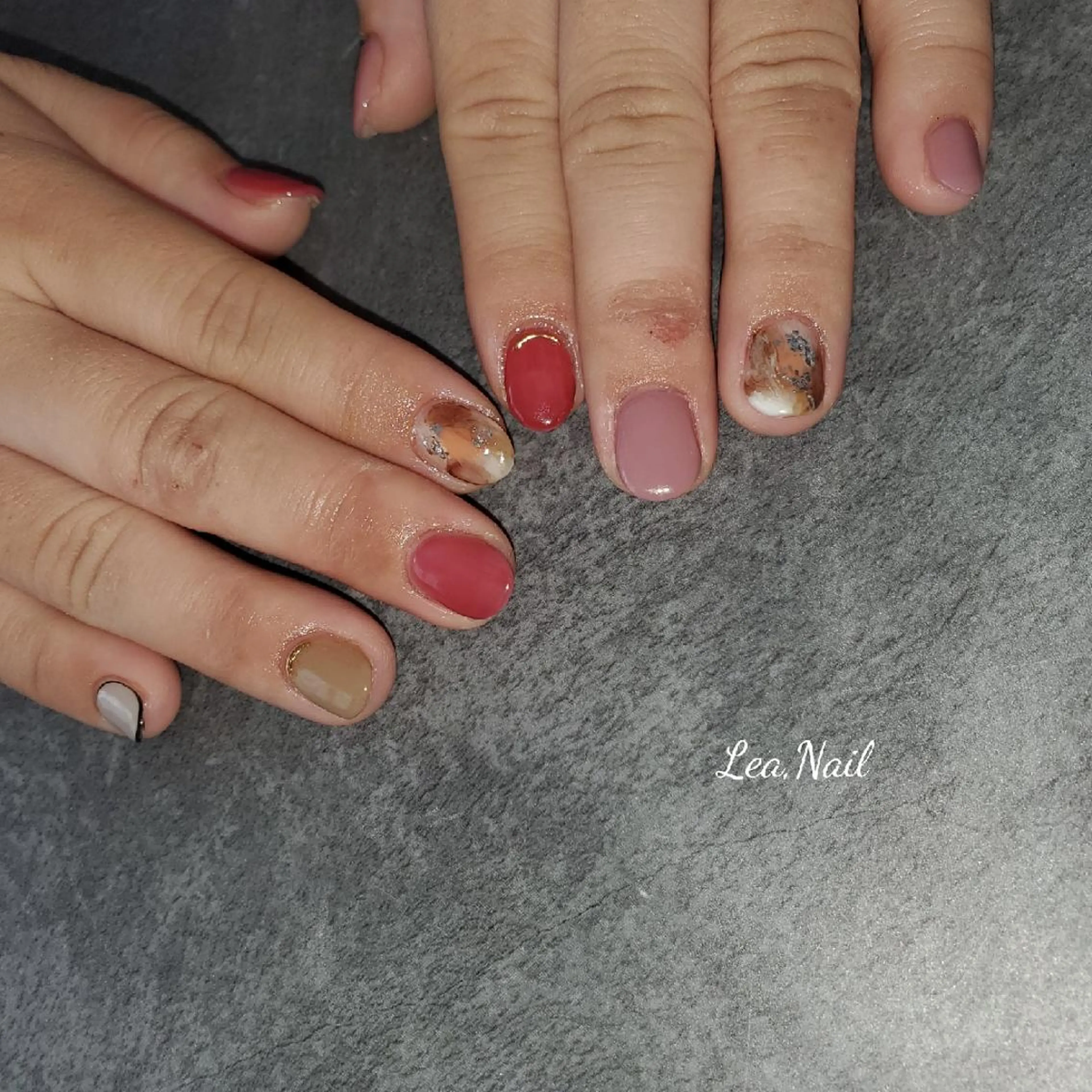 ネイル ニュアンスネイル Lea,Nail所属・松橋 愛のネイルデザイン