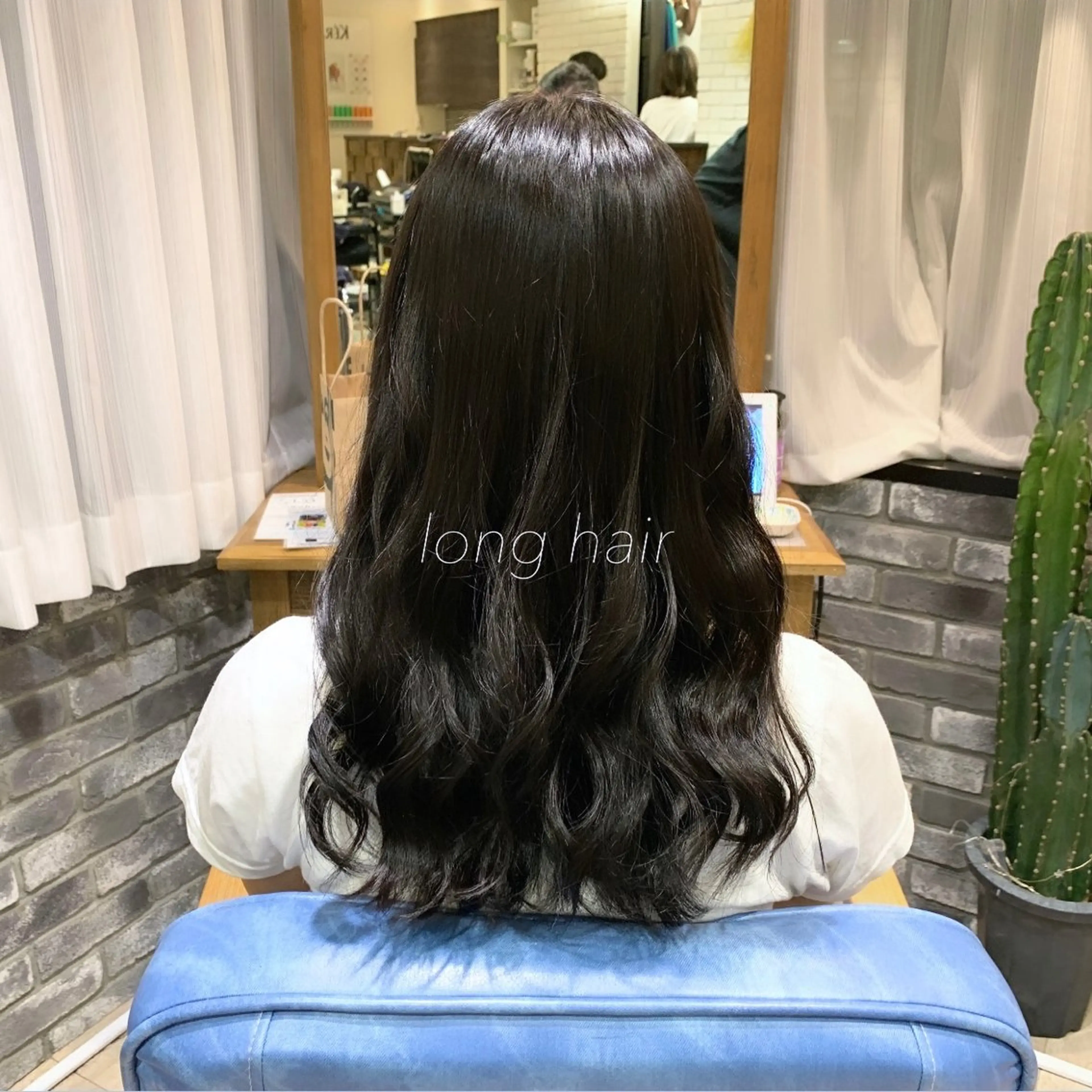 ロング カラー 顔まわりレイヤー 顔周りカット レイヤーカット ロング GO TODAY 原宿本店所属・似合わせカット得意 💛RENA💛のヘアスタイル