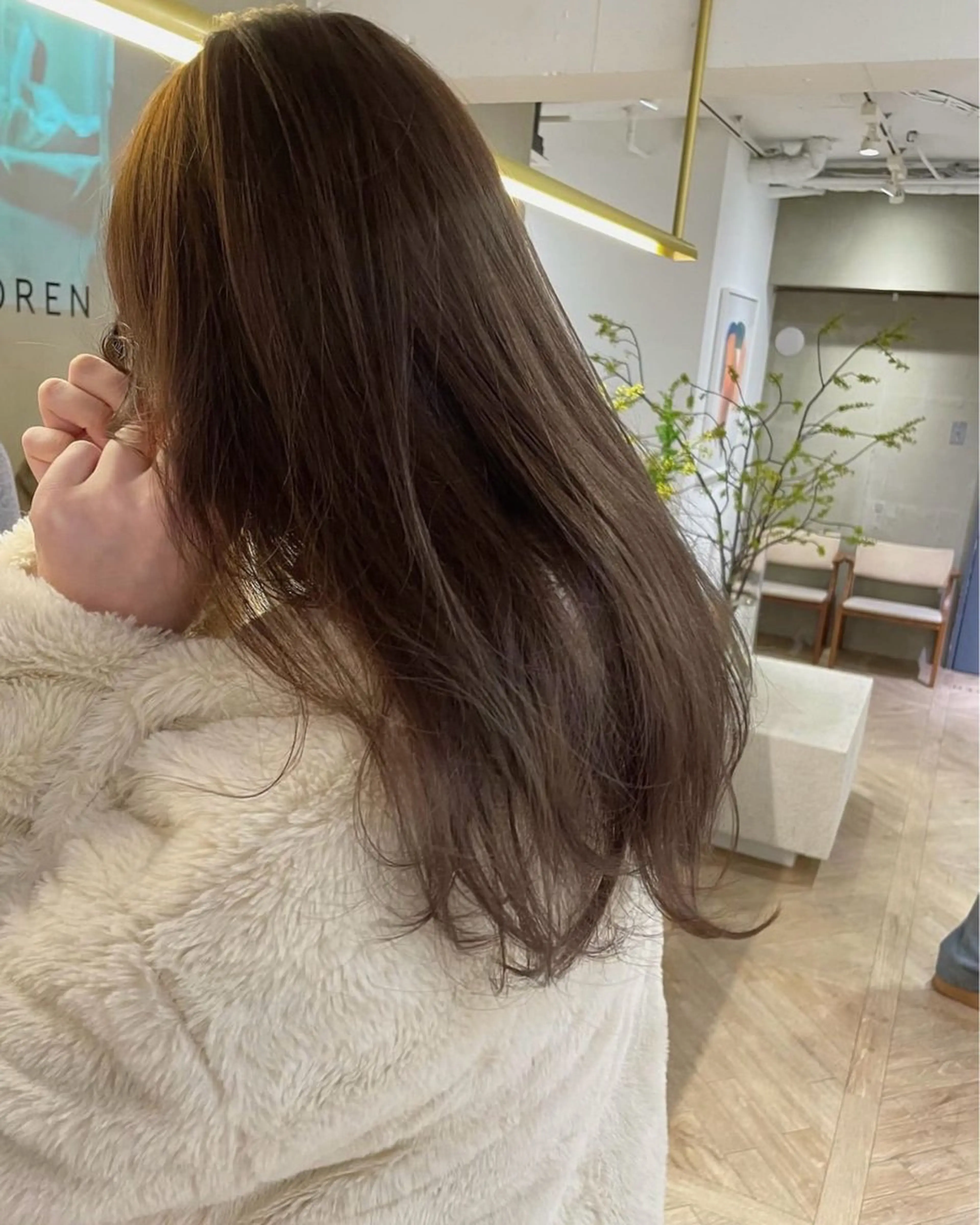セミロング カラー レイヤーカット/暖色 カラー/mao🎀のヘアスタイル