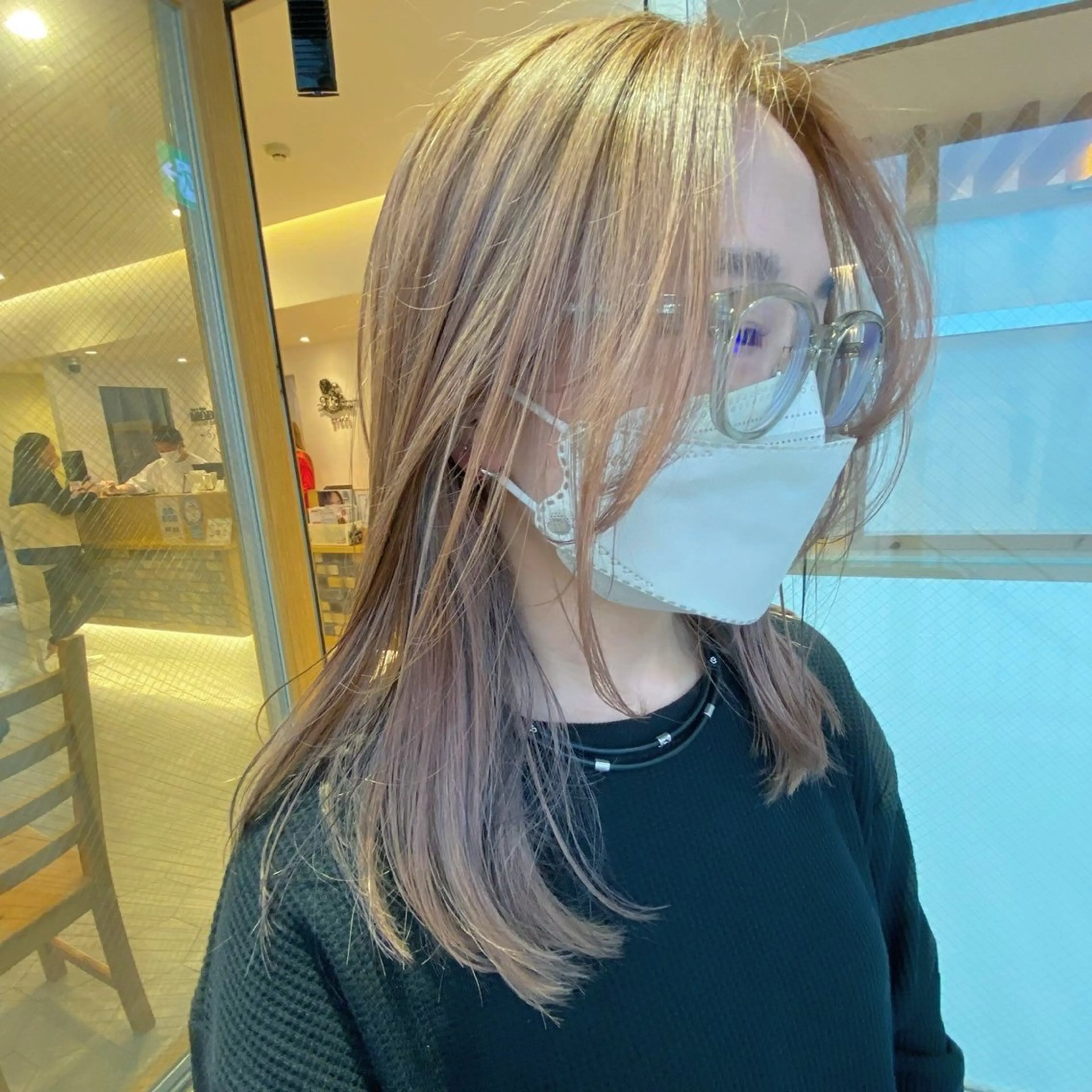 カラー ブリーチなし/髪質 改善/エクステ✨天夕のヘアスタイル