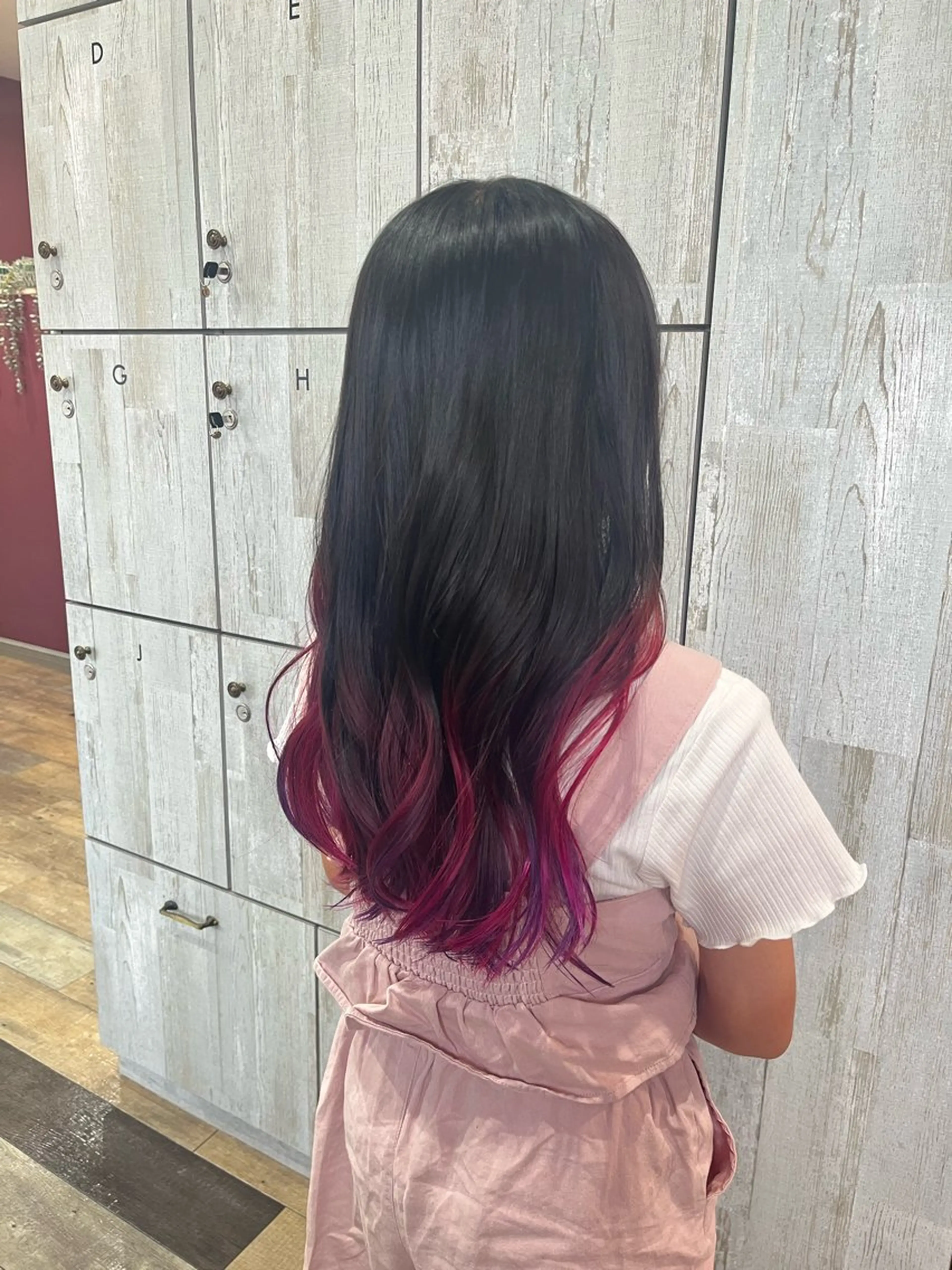 ロング カラー カット ヘアカラー トリートメント ブリーチなし艶カラー /いくののヘアスタイル