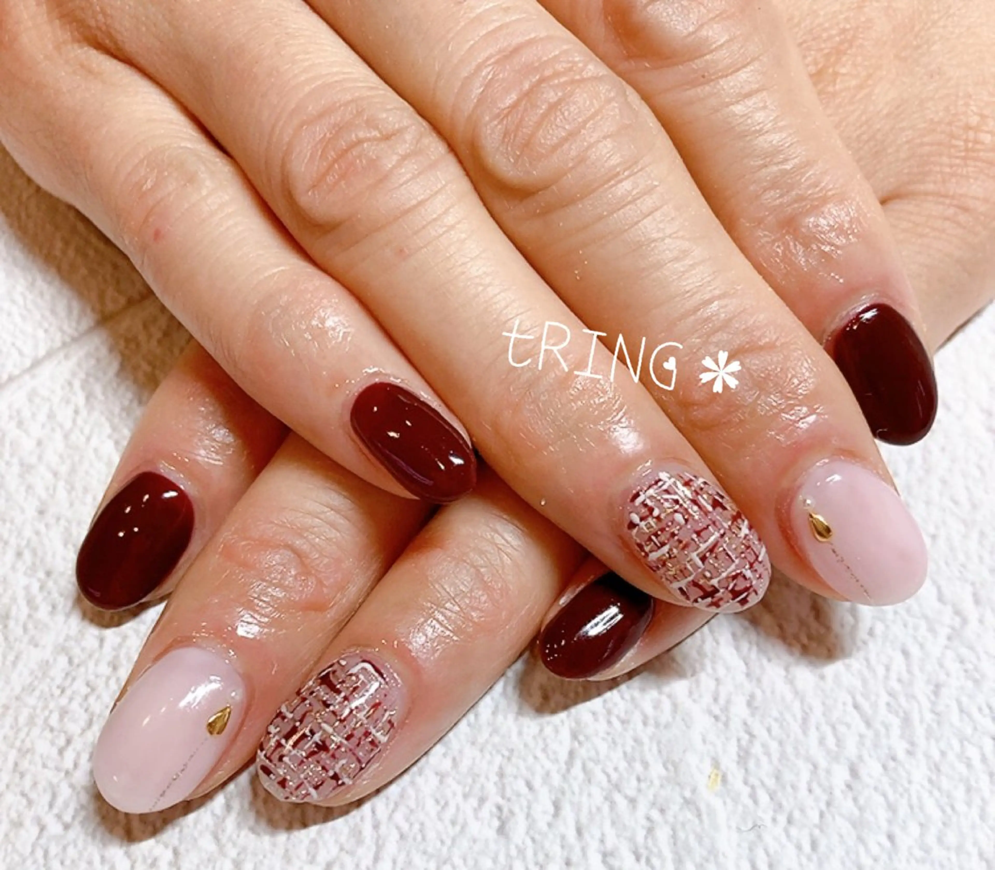 ネイル ハンドネイル tRING＊ しいの木台のネイルデザイン