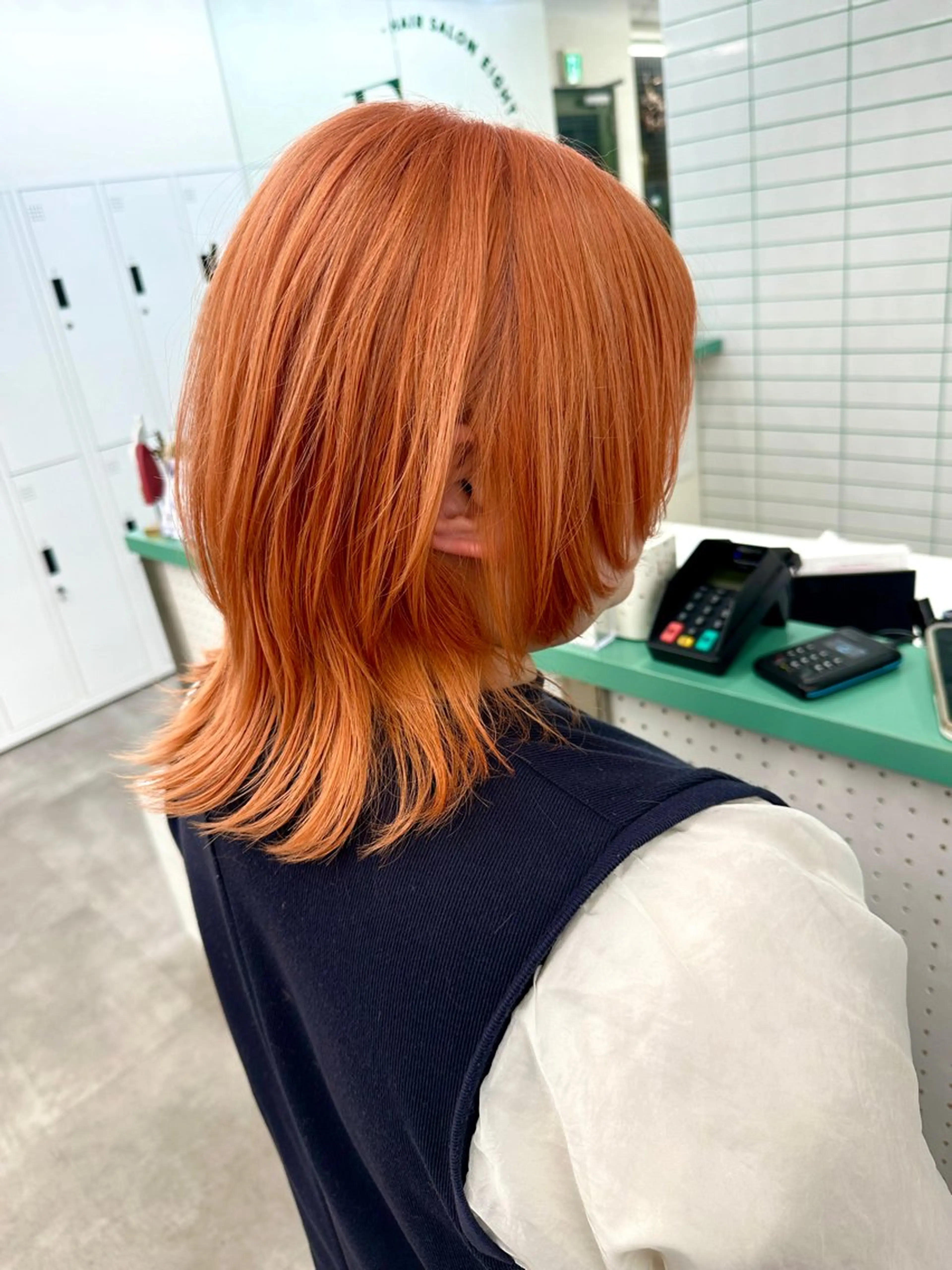 ミディアム カット ヘアカラー トリートメント 💚透明感カラー💚 ♻️本間♻️のヘアスタイル