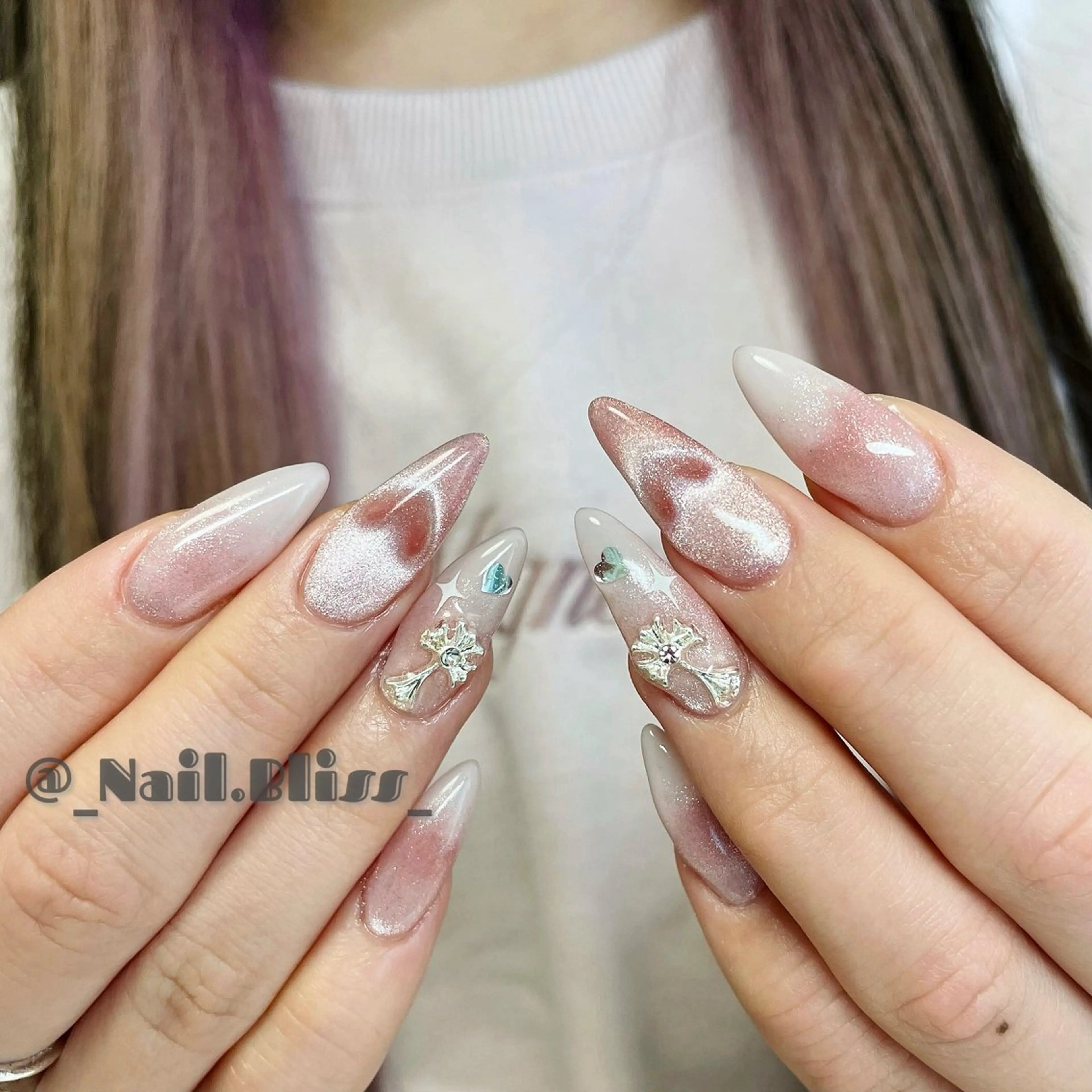 ネイル マグネットネイル ハンドネイル NAIL BLISSのネイルデザイン