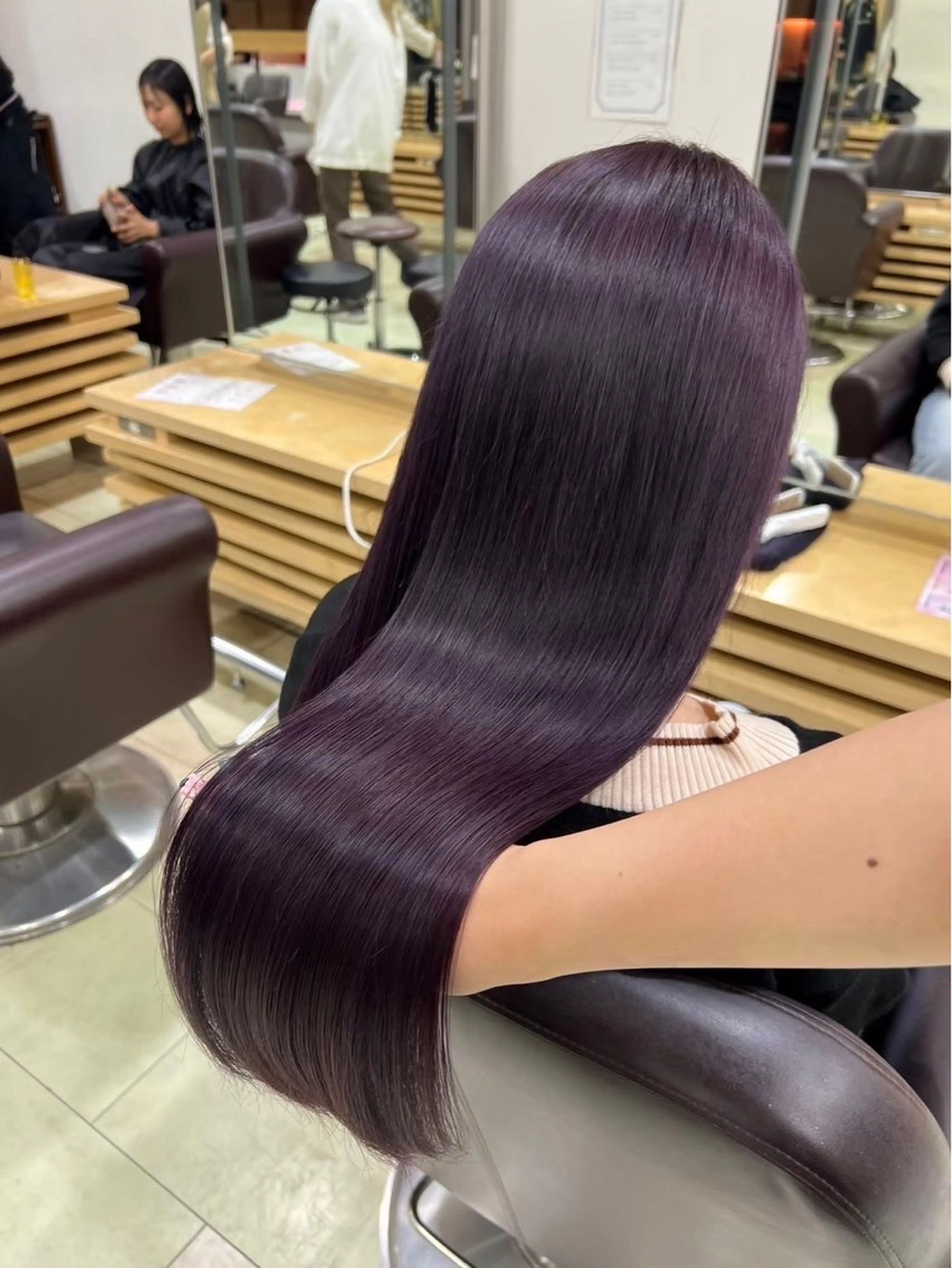 ロング カラー ヘアカラー waka❤️✨ レイヤーボブ/ネイルのヘアスタイル