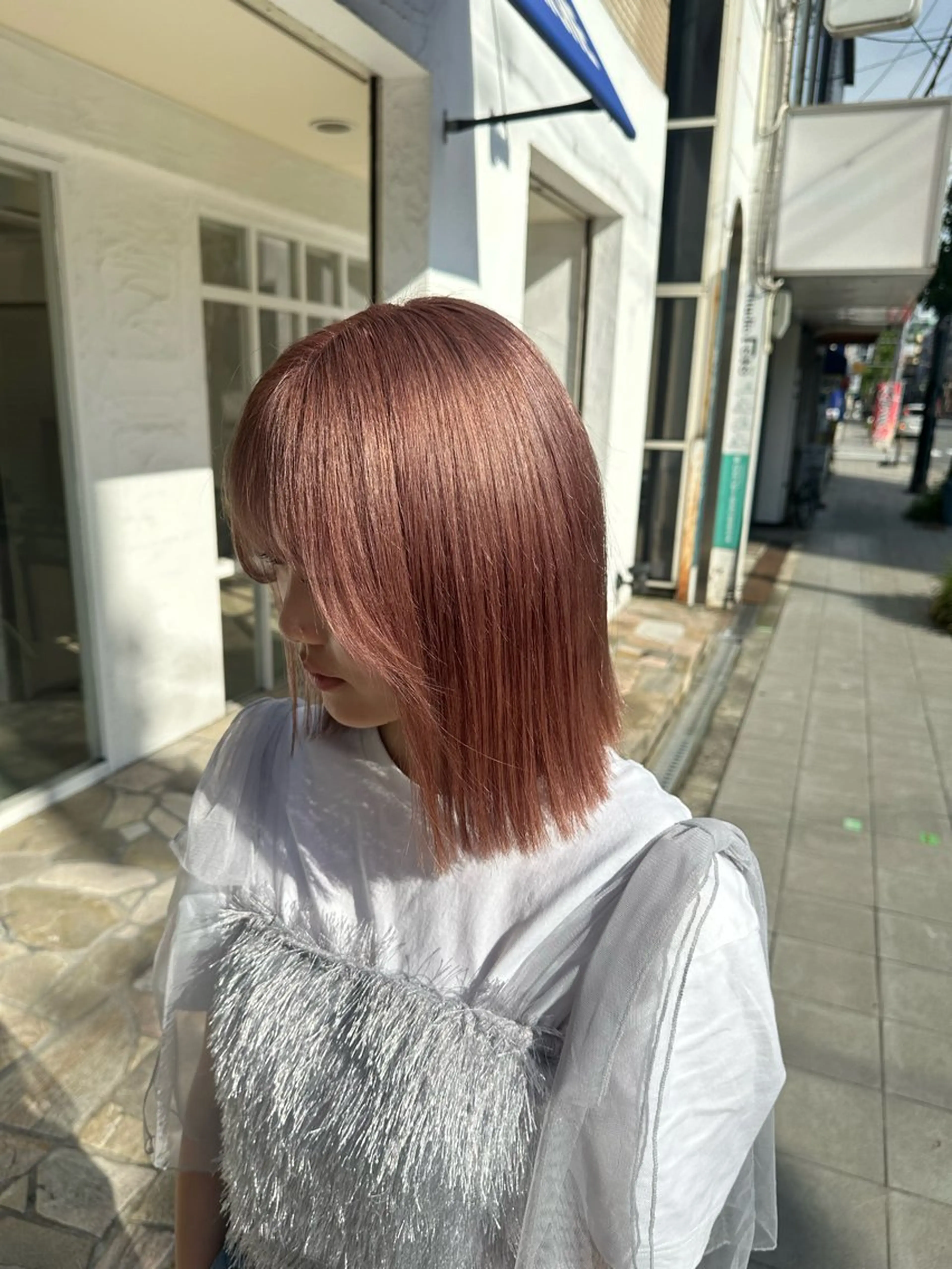 ミディアム カラー ブリーチ LOVERICHE所属・ハイトーン/デザイン /パーマ/本田誠人のヘアスタイル