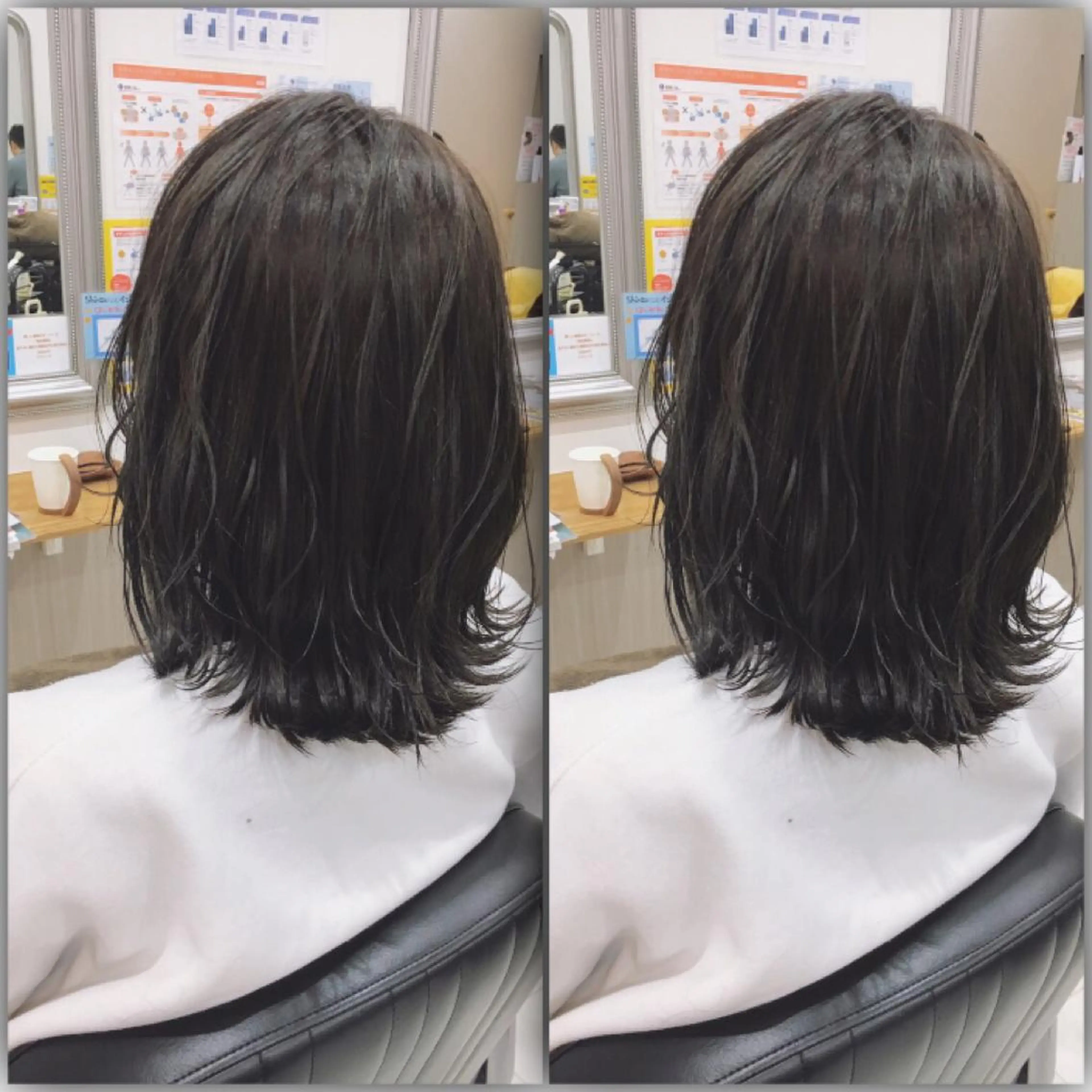ミディアム アッシュ ヘアカラー トリートメント トップスタイリスト 江口 稜亮のヘアスタイル
