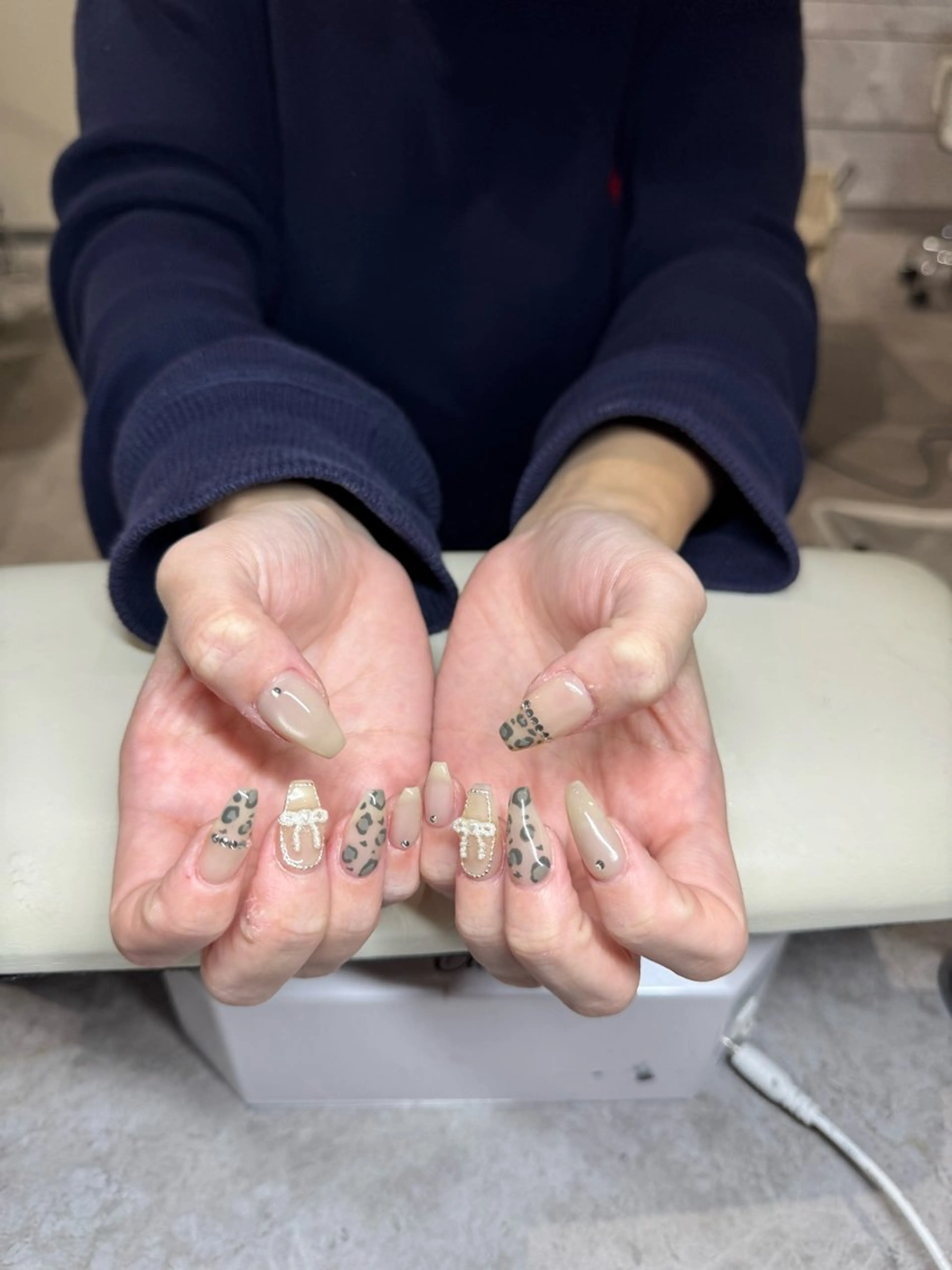 ネイル リボン ハンドネイル IROHA NAIL 北村菜帆のネイルデザイン