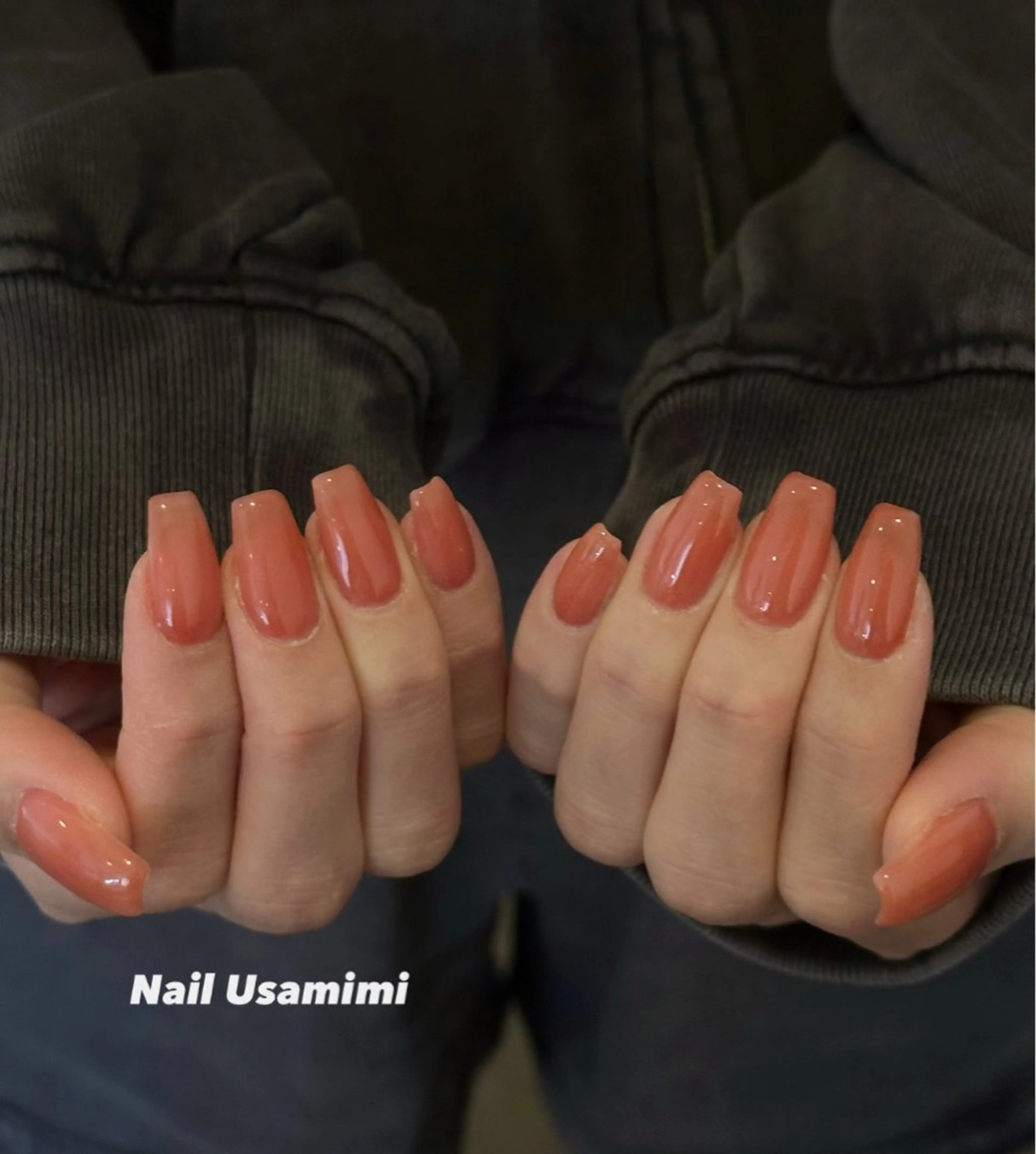 ネイル ワンカラーネイル ピンク 春ネイル ワンホンネイル ハンドネイル 本町NailUsaM imi MOMOKAのネイルデザイン