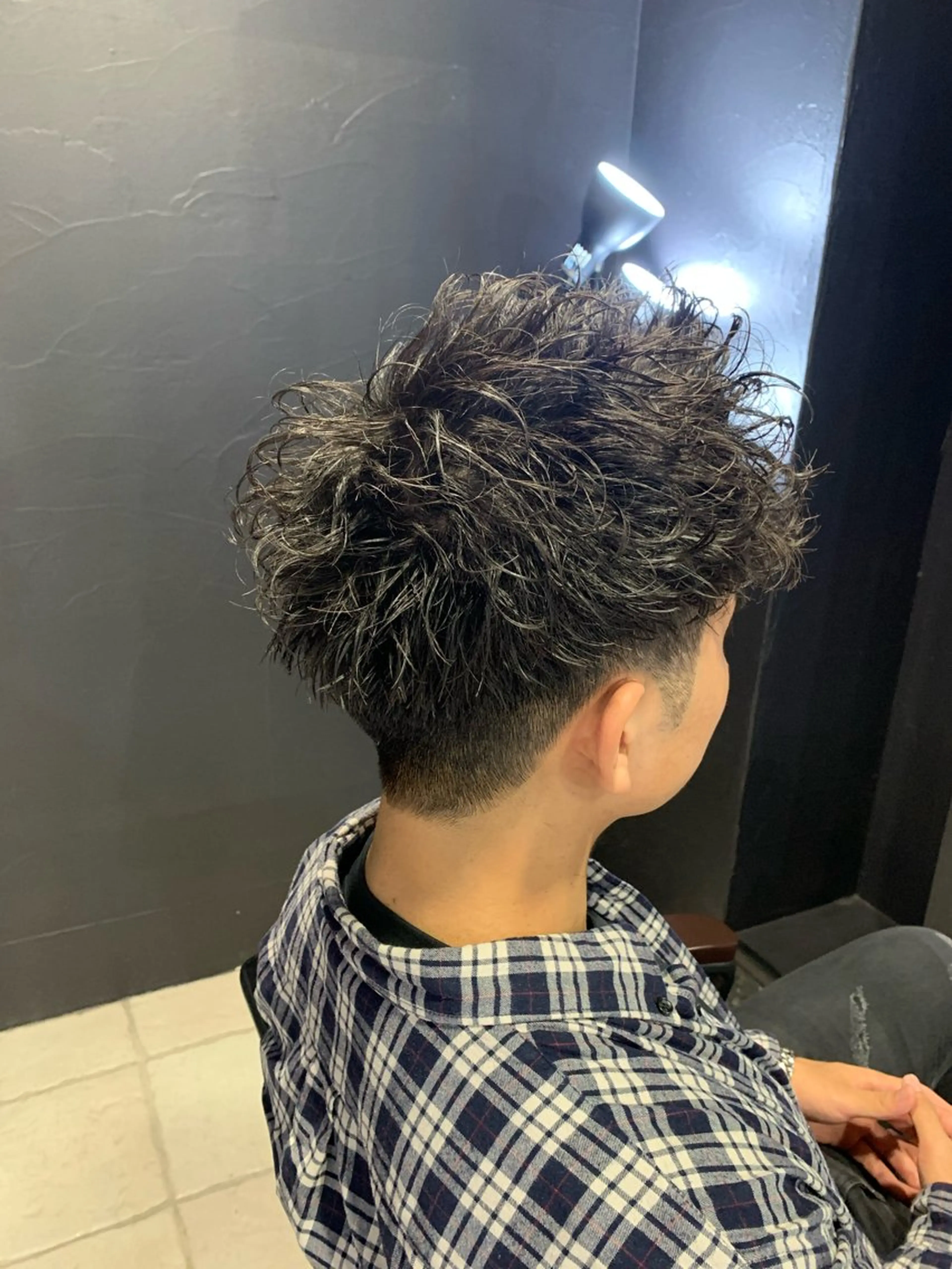 ショート メンズ スパイキーショート ショートヘア メンズパーマ/難波/ 心斎橋　室園亮佑のヘアスタイル